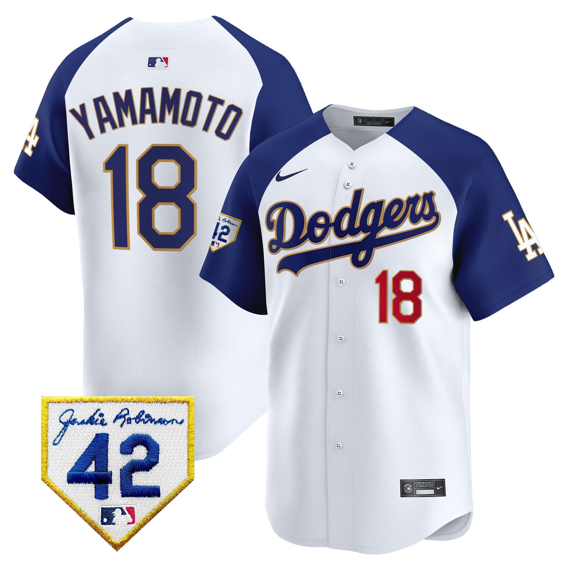 Men’s 2024 Jackie Robinson Patch Vapor Premier Limited Jersey