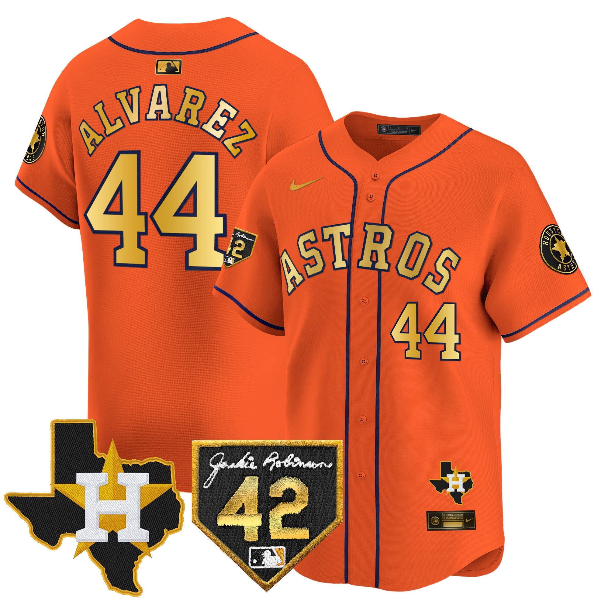 Men’s Houston 2024 Robinson & Texas Patch Vapor Premier Limited Jersey