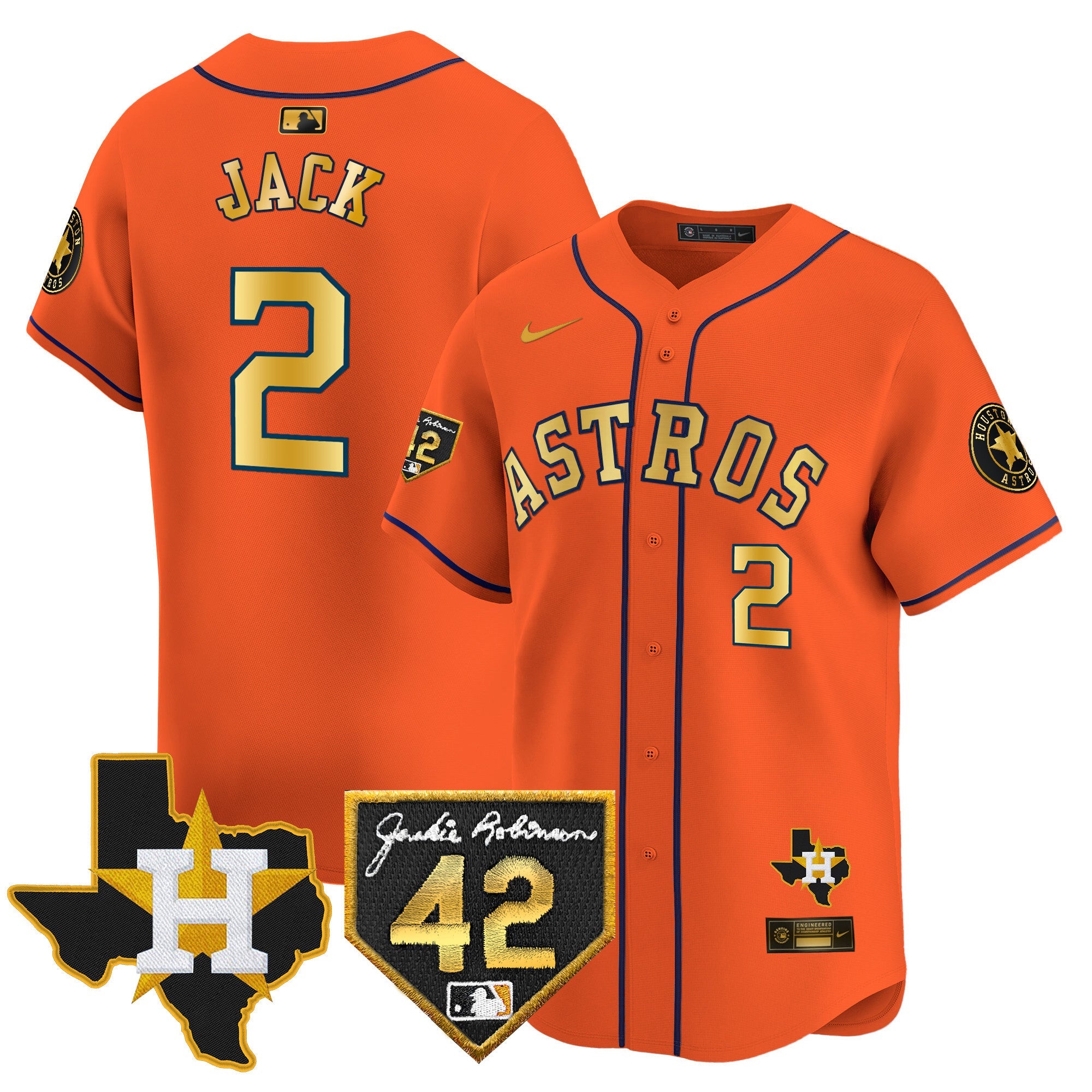 Men’s Houston 2024 Robinson & Texas Patch Vapor Premier Limited Jersey