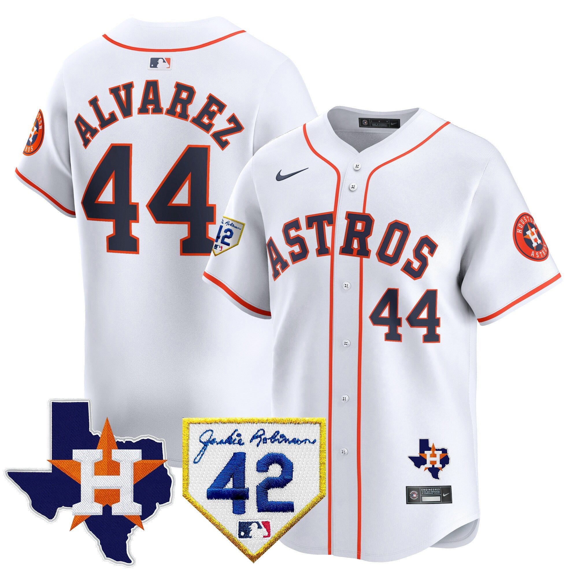 Men’s Houston 2024 Robinson & Texas Patch Vapor Premier Limited Jersey