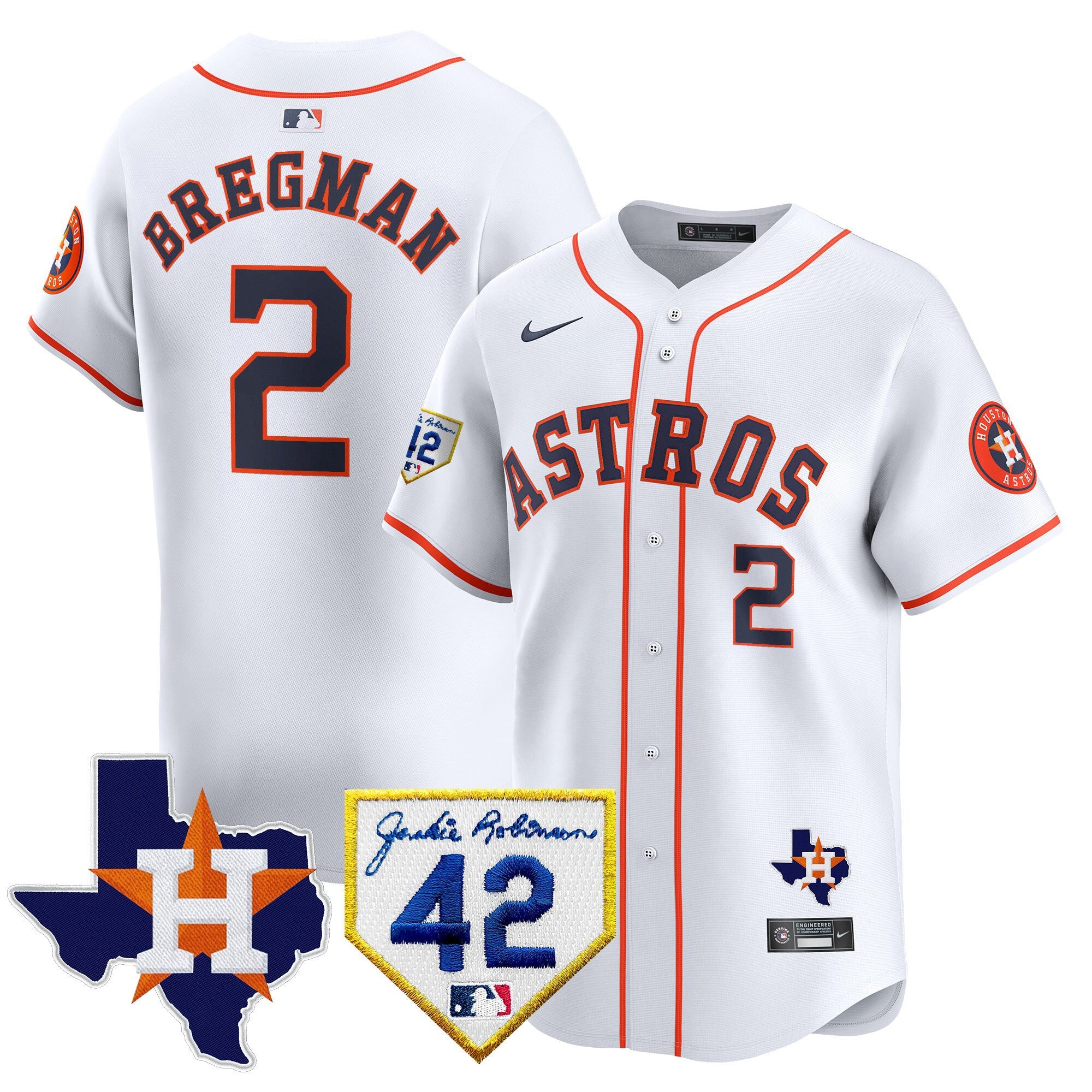 Men’s Houston 2024 Robinson & Texas Patch Vapor Premier Limited Jersey