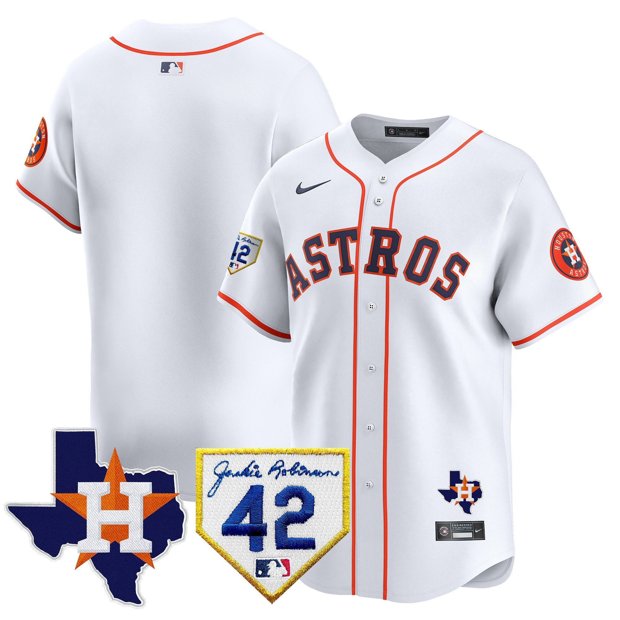 Men’s Houston 2024 Robinson & Texas Patch Vapor Premier Limited Jersey