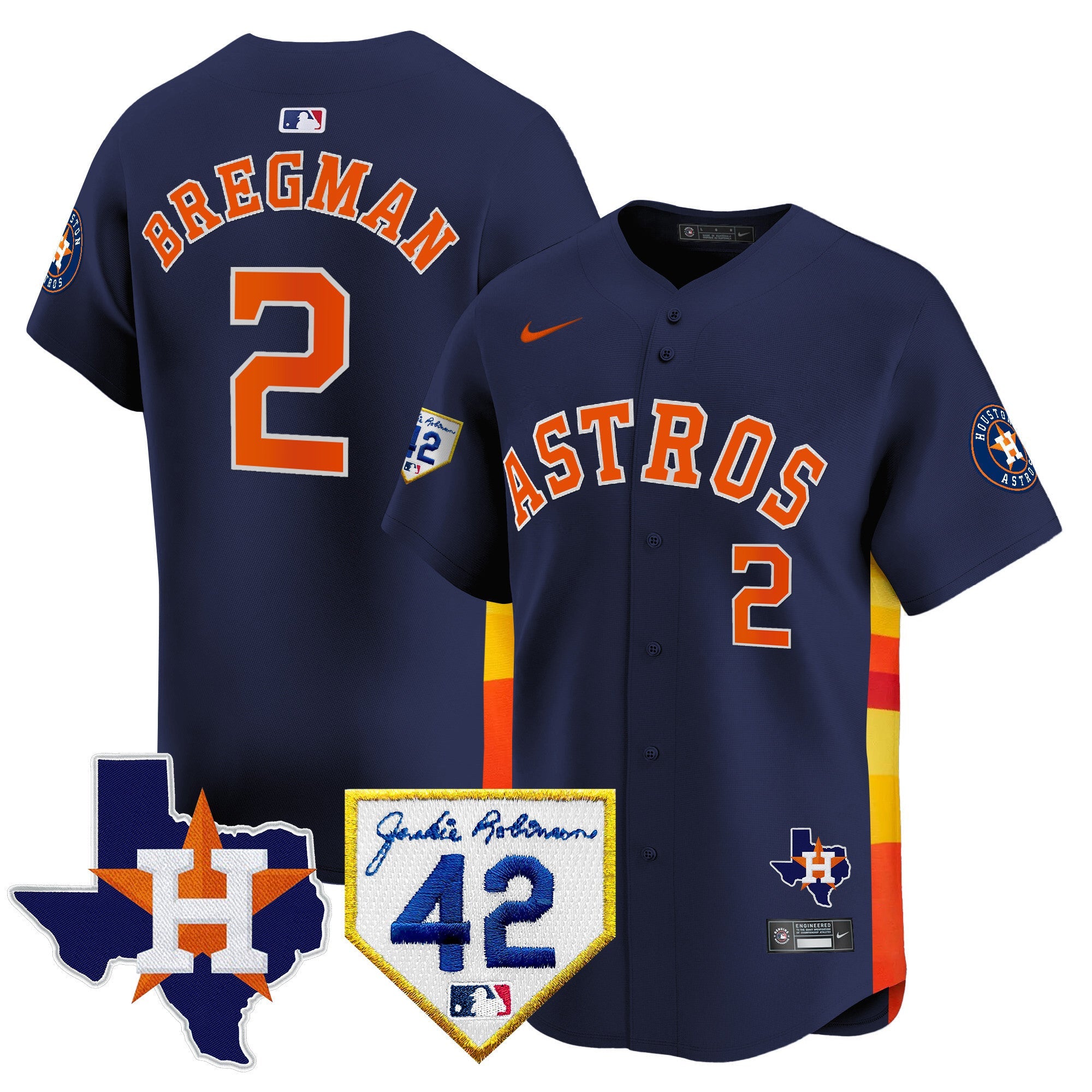 Men’s Houston 2024 Robinson & Texas Patch Vapor Premier Limited Jersey