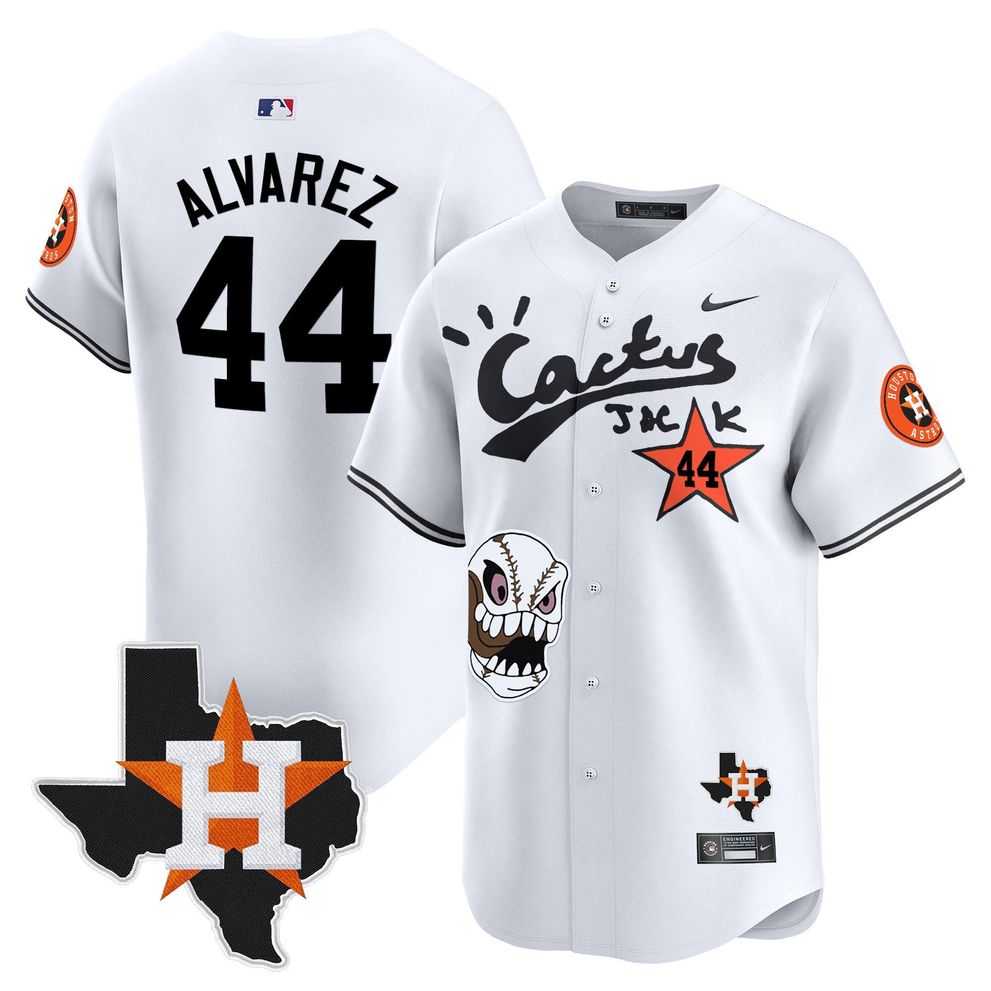 Men’s Houston Cactus Jack Patch Vapor Premier Limited Jersey