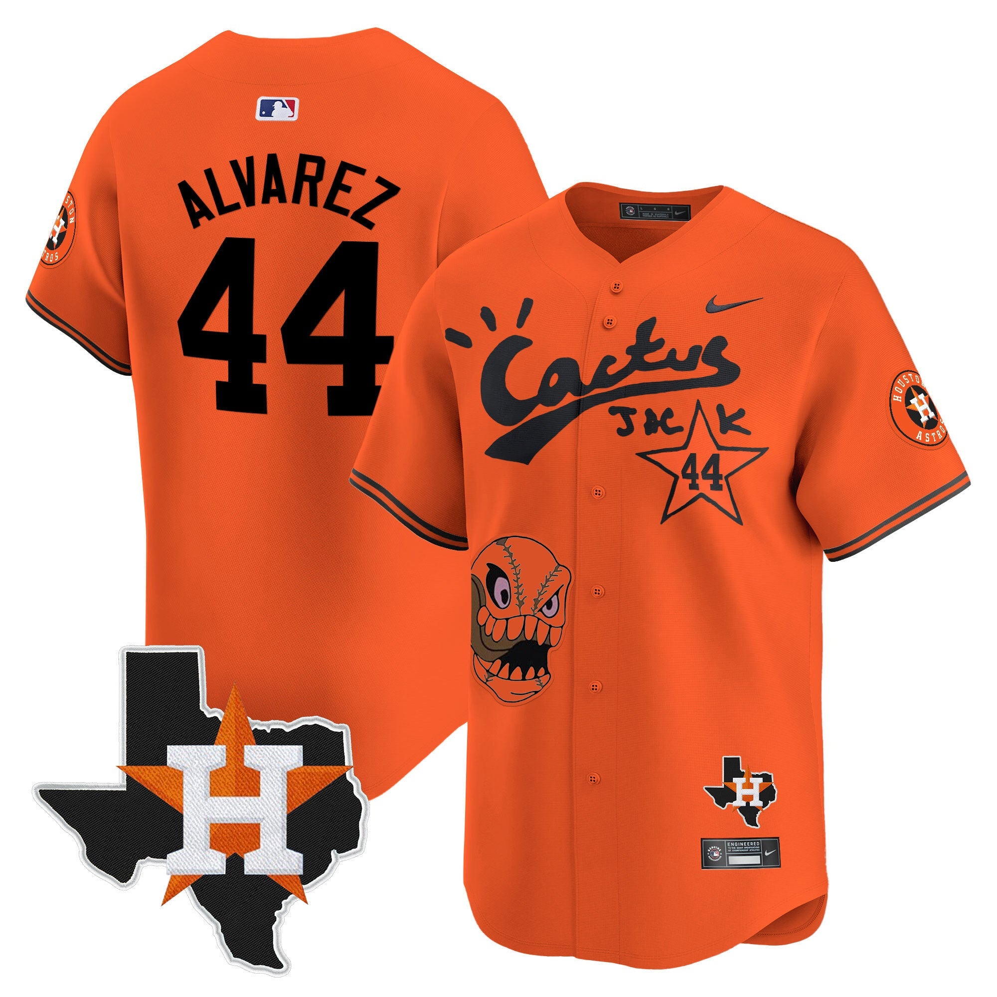 Men’s Houston Cactus Jack Patch Vapor Premier Limited Jersey