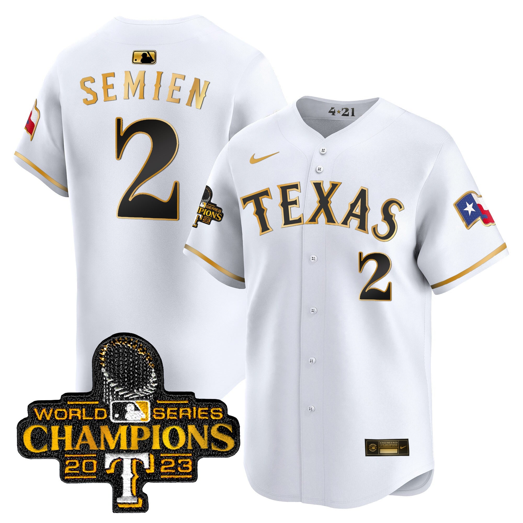 Men’s Texas 2023 World Series Champions City Connect Vapor Premier Limited Jersey