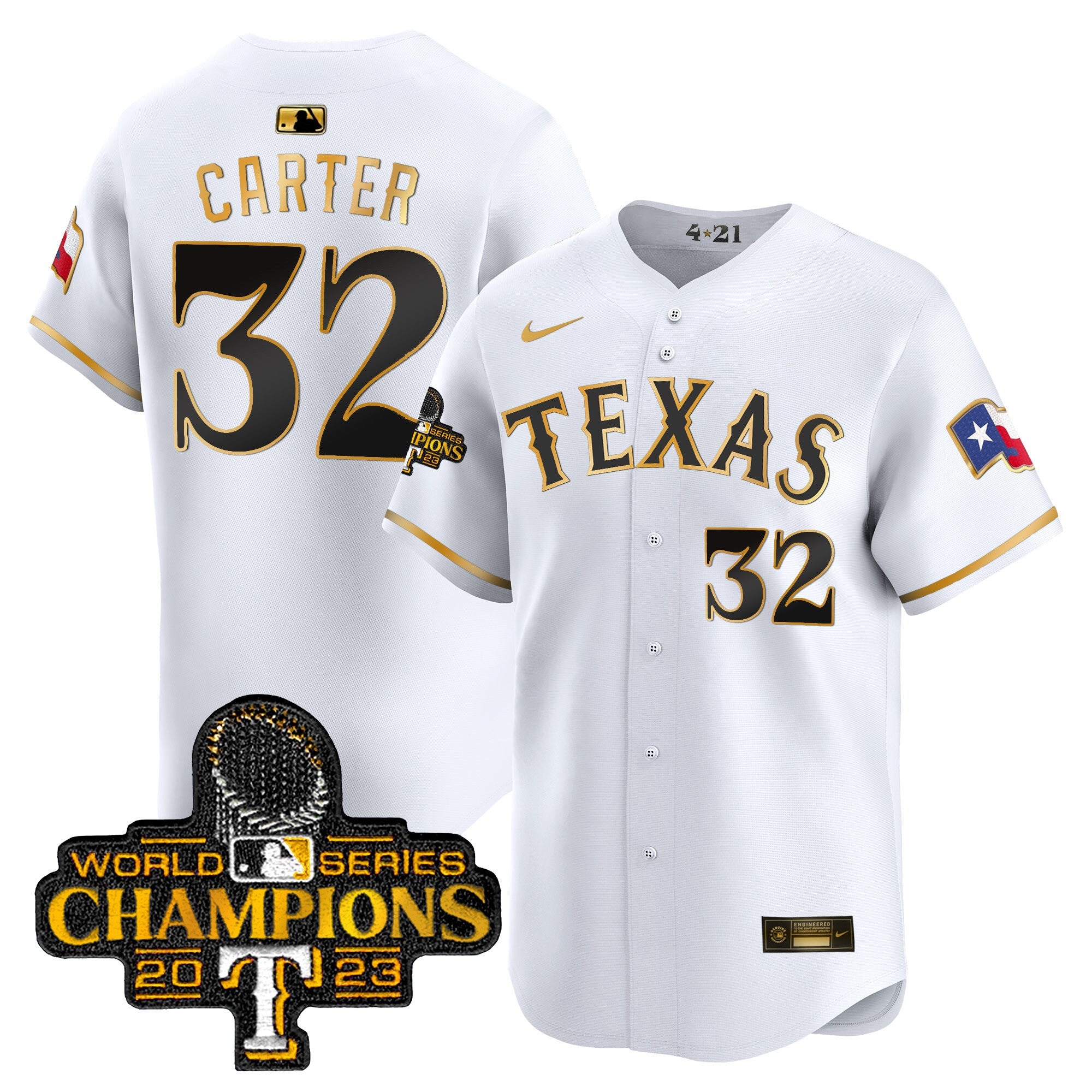 Men’s Texas 2023 World Series Champions City Connect Vapor Premier Limited Jersey
