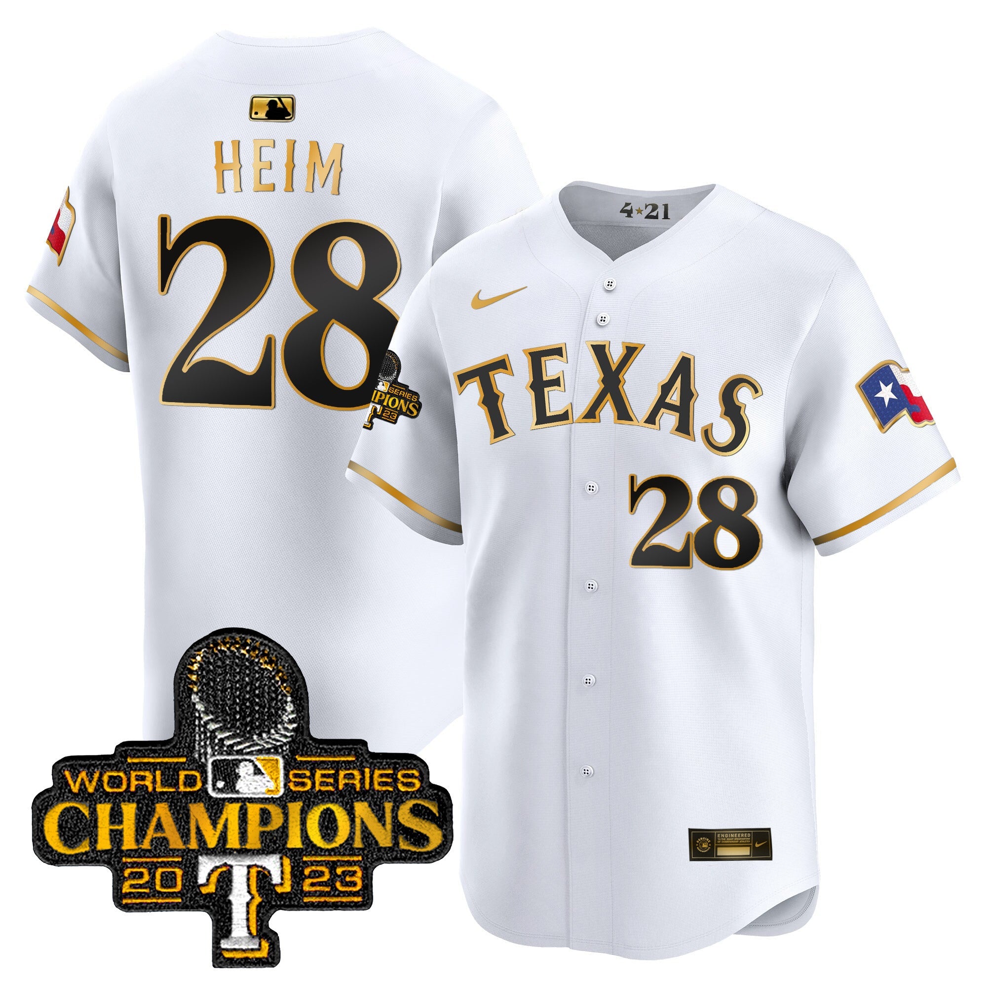 Men’s Texas 2023 World Series Champions City Connect Vapor Premier Limited Jersey