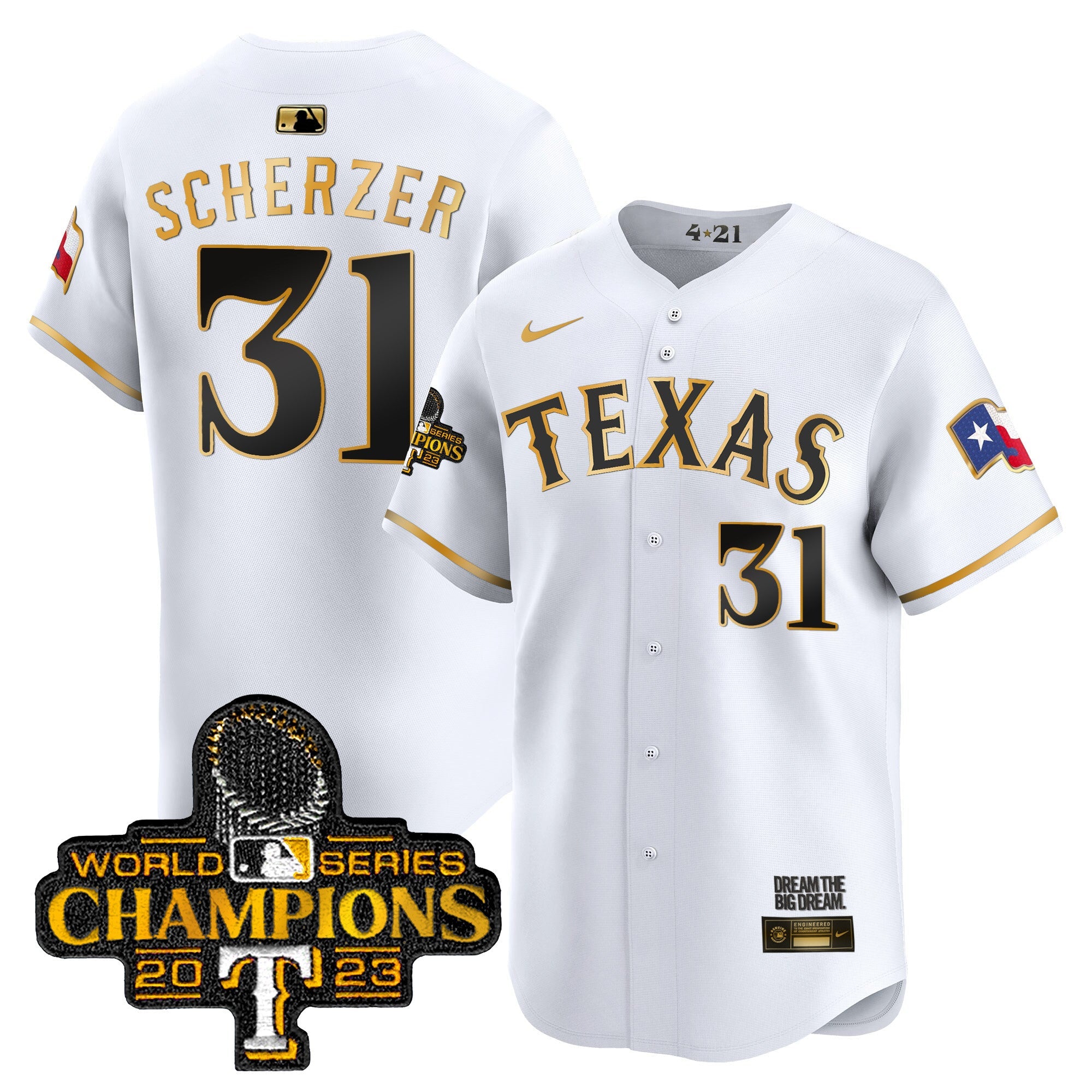 Men’s Texas 2023 World Series Champions City Connect Vapor Premier Limited Jersey