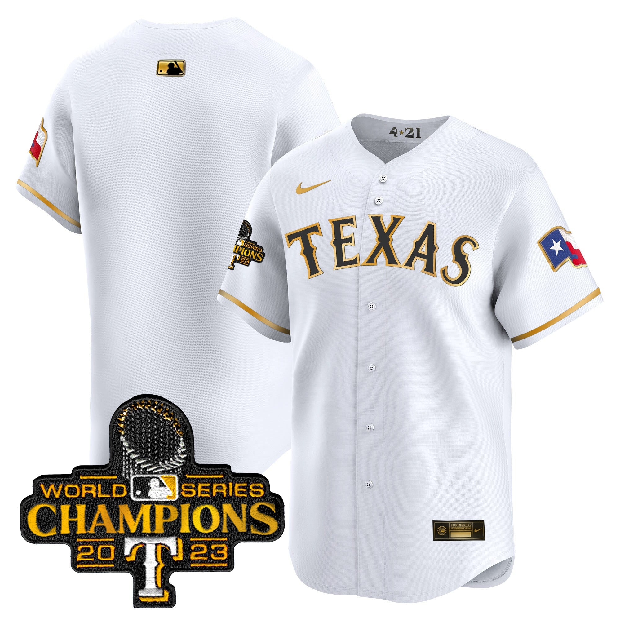 Men’s Texas 2023 World Series Champions City Connect Vapor Premier Limited Jersey