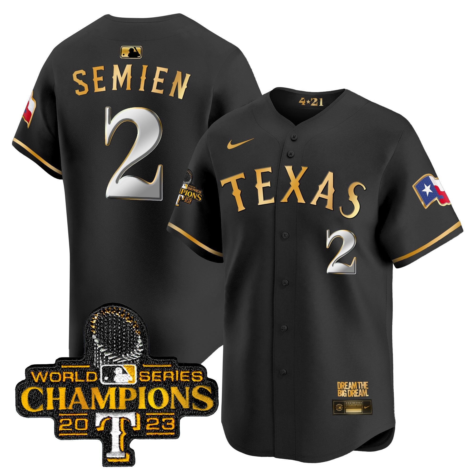 Men’s Texas 2023 World Series Champions City Connect Vapor Premier Limited Jersey