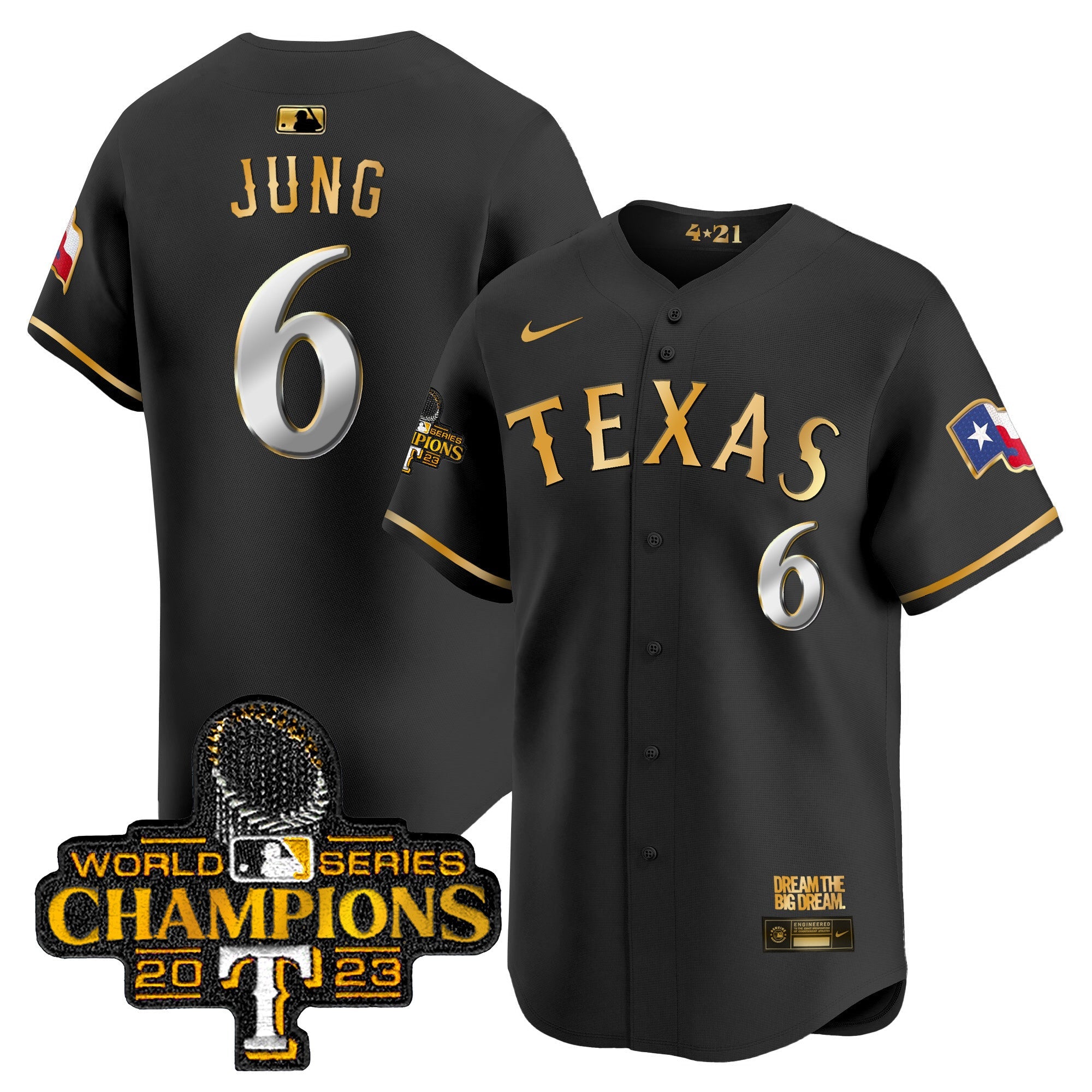 Men’s Texas 2023 World Series Champions City Connect Vapor Premier Limited Jersey