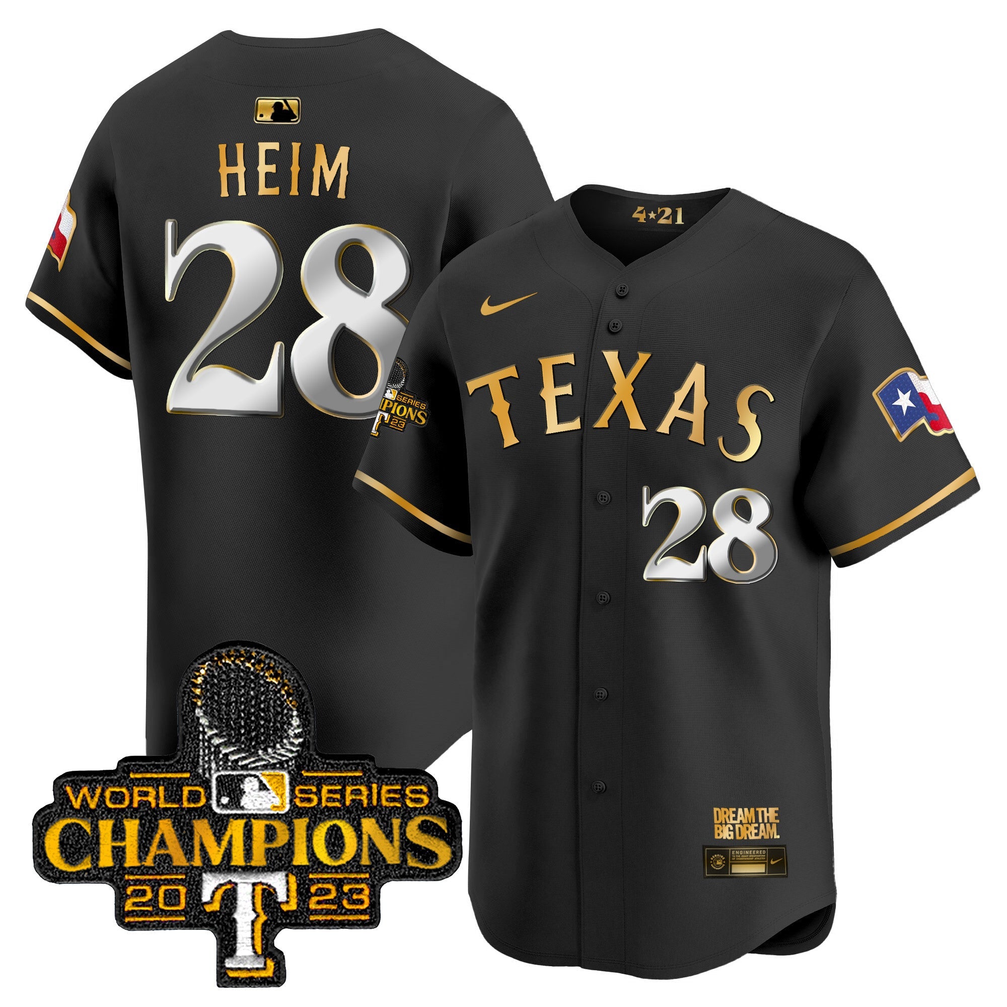 Men’s Texas 2023 World Series Champions City Connect Vapor Premier Limited Jersey