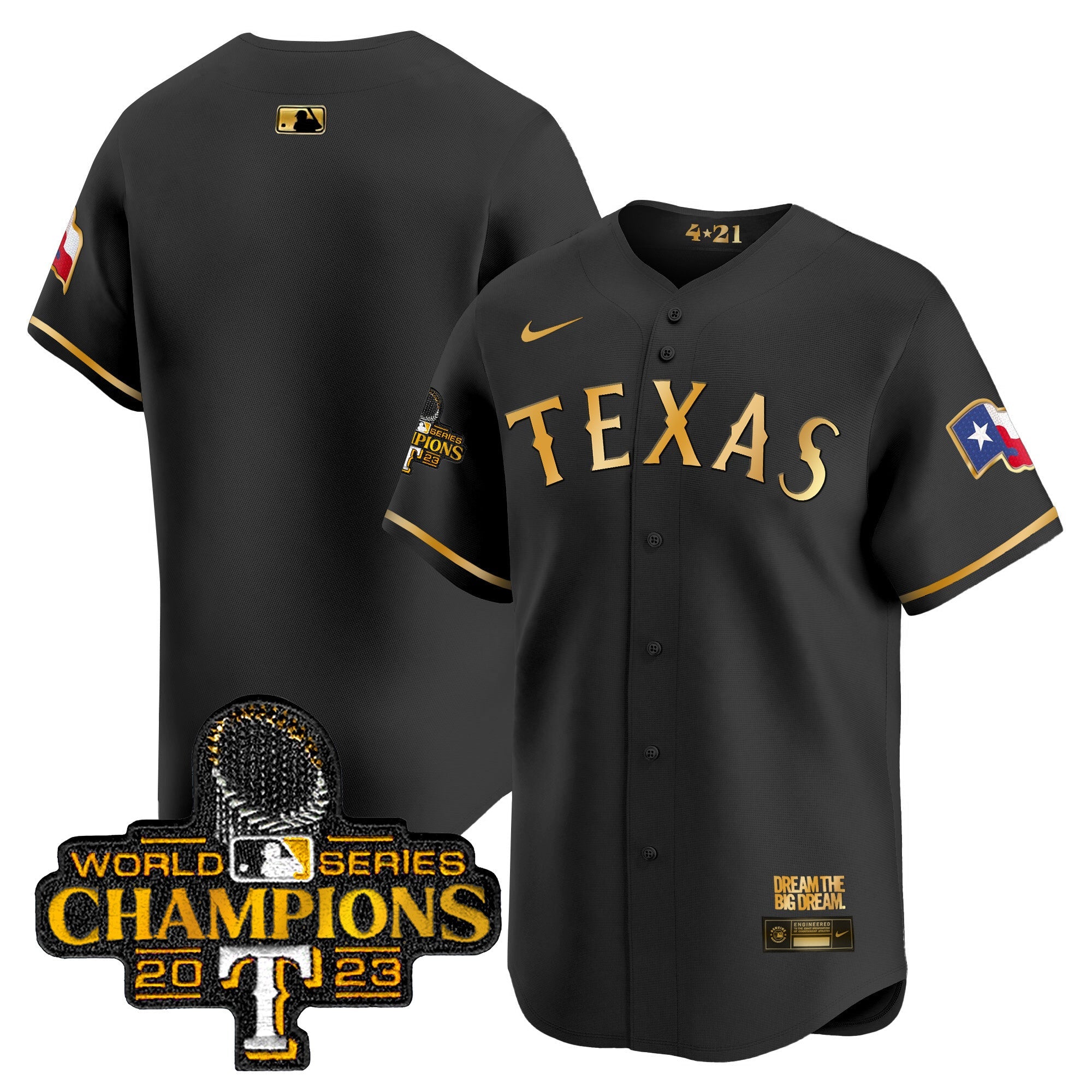 Men’s Texas 2023 World Series Champions City Connect Vapor Premier Limited Jersey