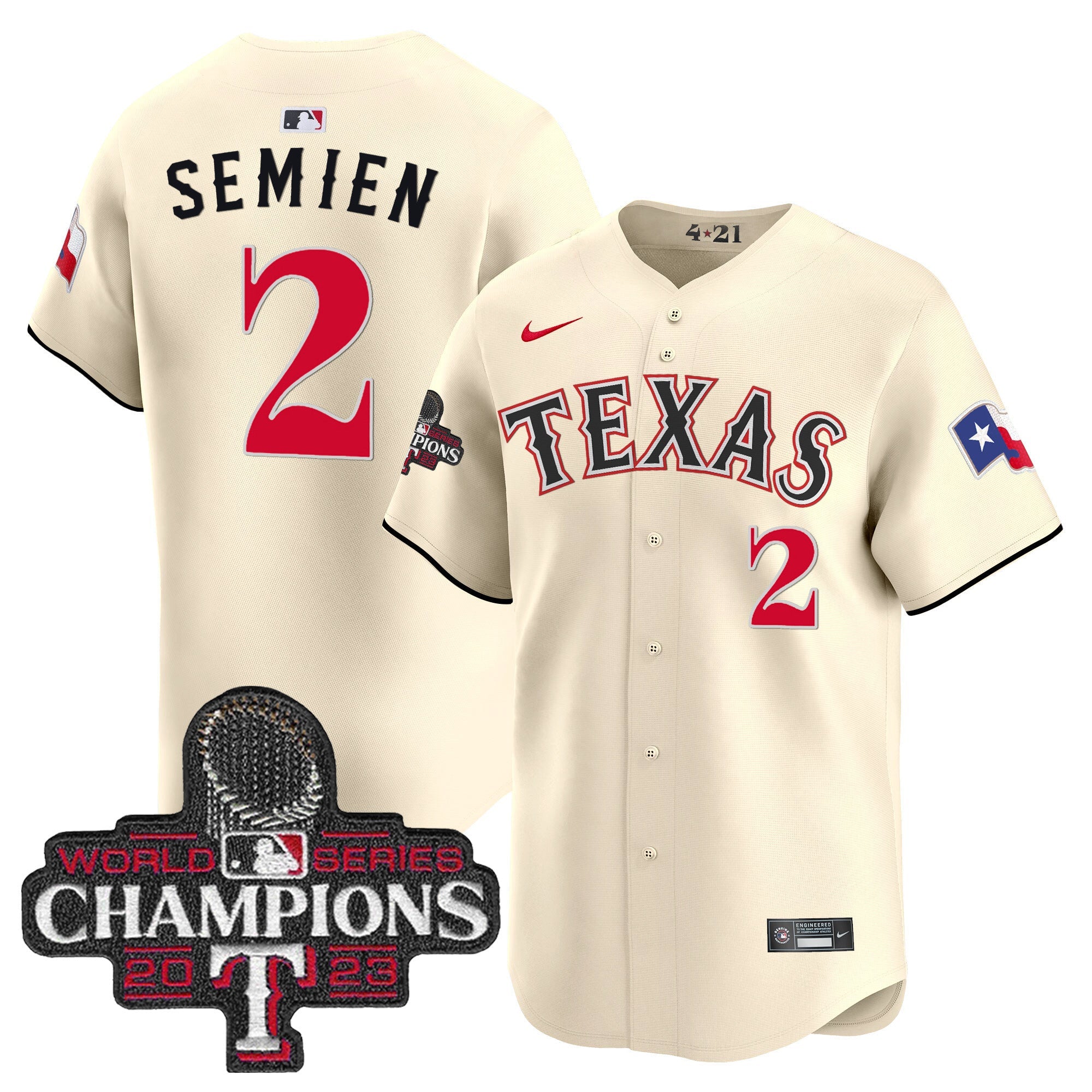 Men’s Texas 2023 World Series Champions City Connect Vapor Premier Limited Jersey