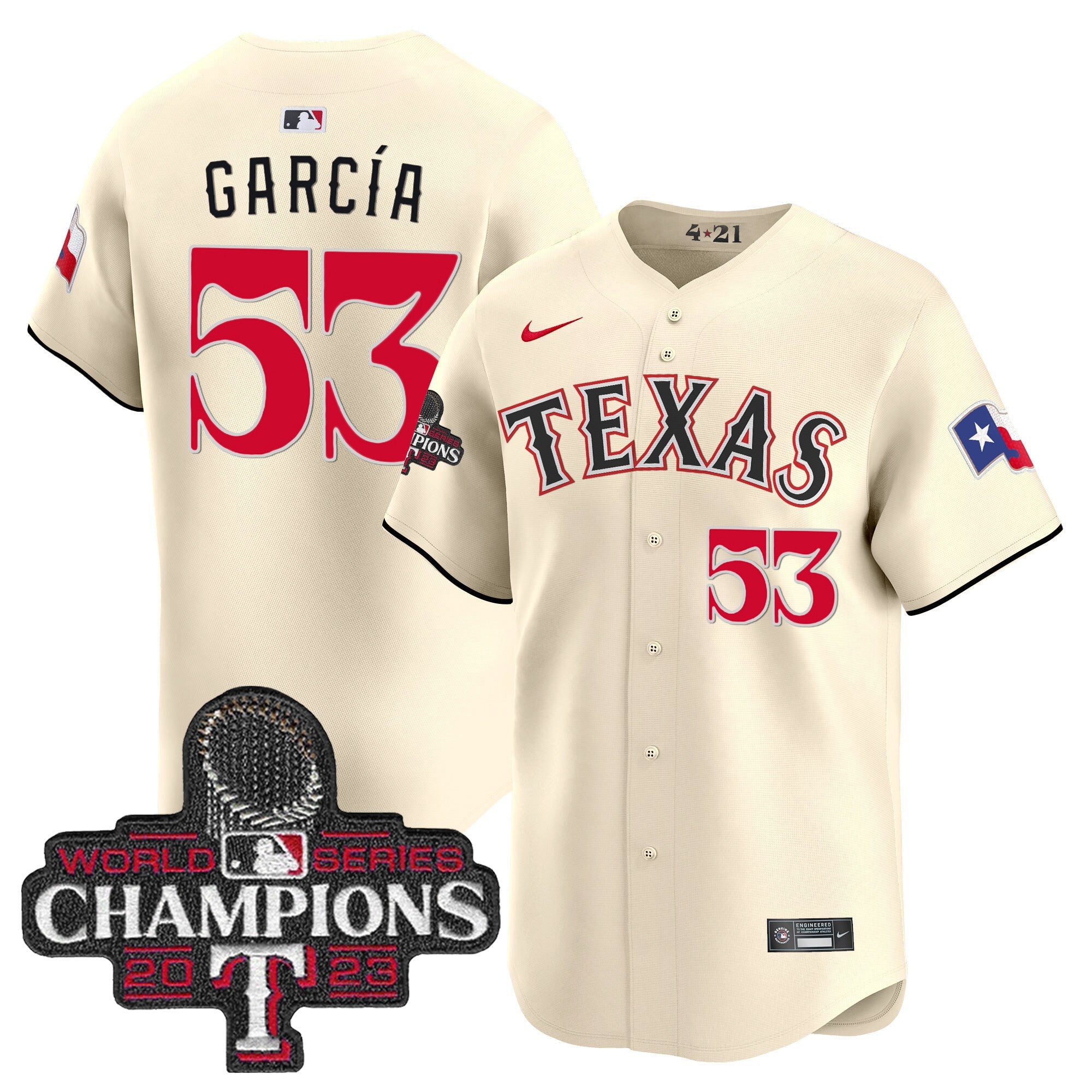 Men’s Texas 2023 World Series Champions City Connect Vapor Premier Limited Jersey