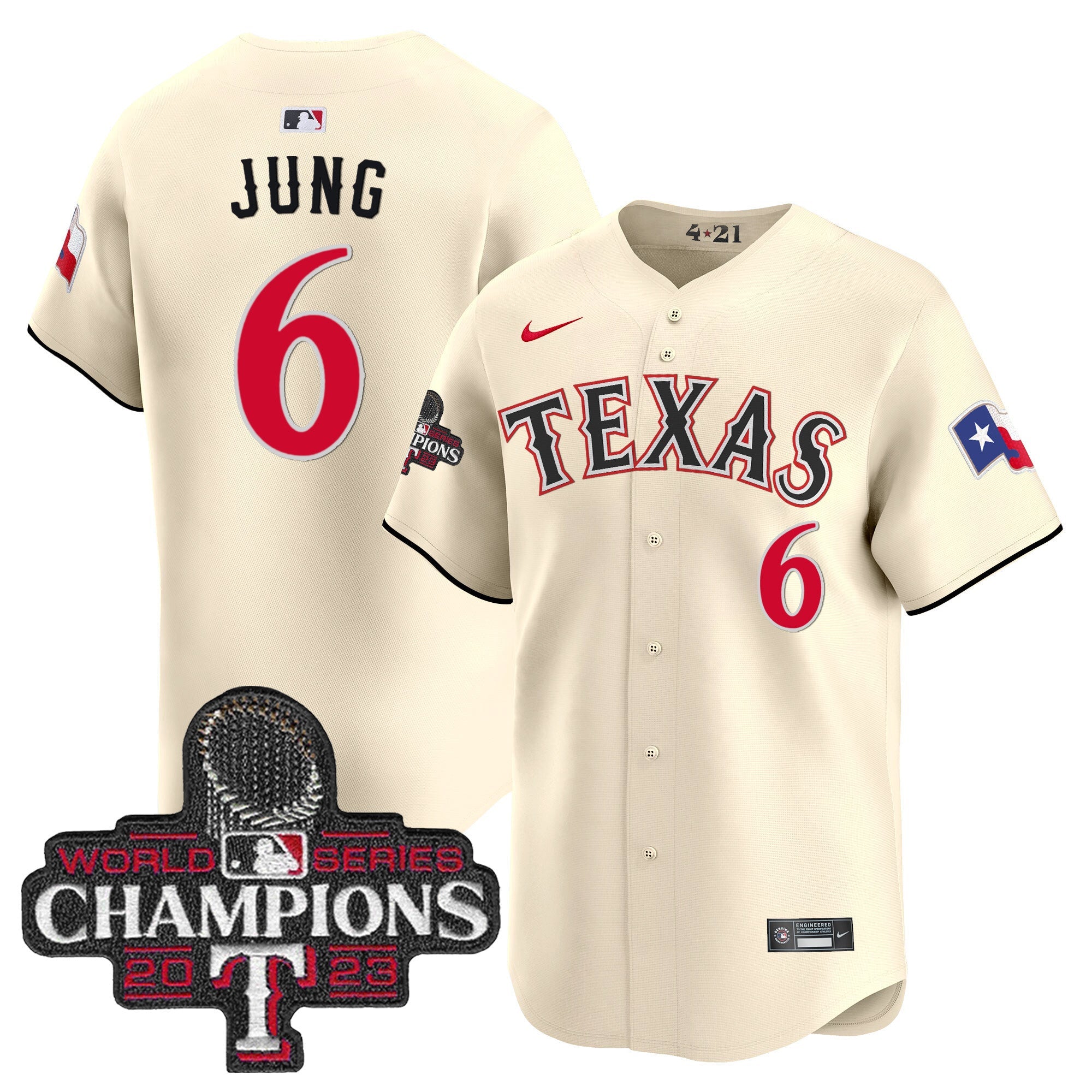 Men’s Texas 2023 World Series Champions City Connect Vapor Premier Limited Jersey