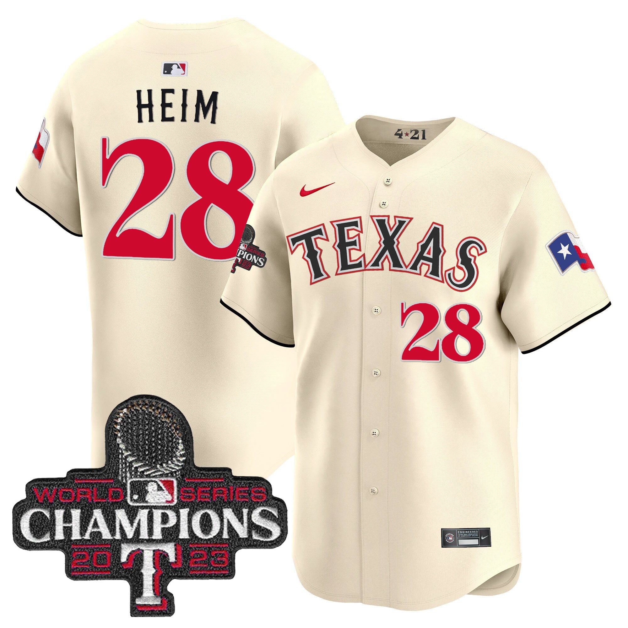 Men’s Texas 2023 World Series Champions City Connect Vapor Premier Limited Jersey