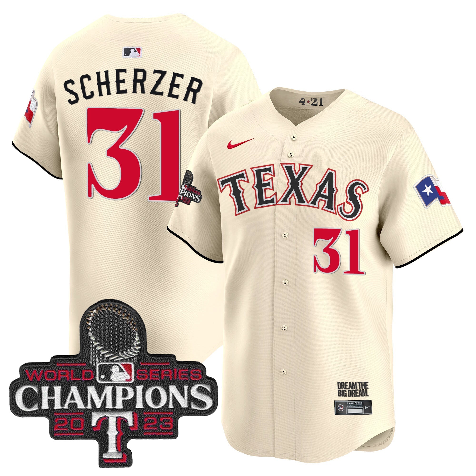 Men’s Texas 2023 World Series Champions City Connect Vapor Premier Limited Jersey