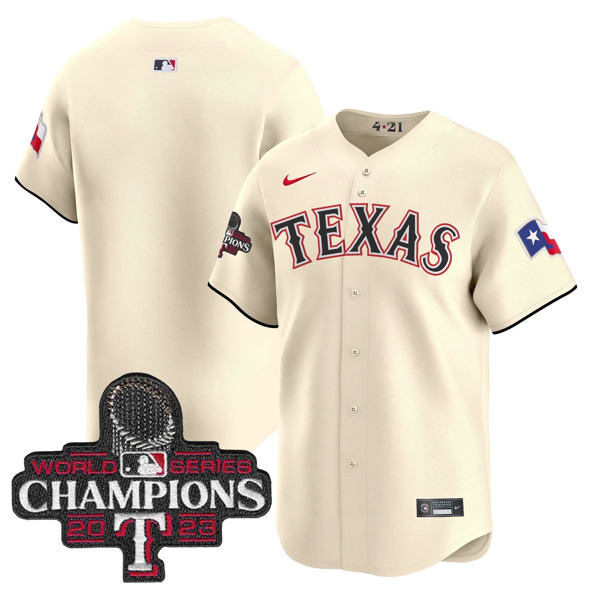 Men’s Texas 2023 World Series Champions City Connect Vapor Premier Limited Jersey