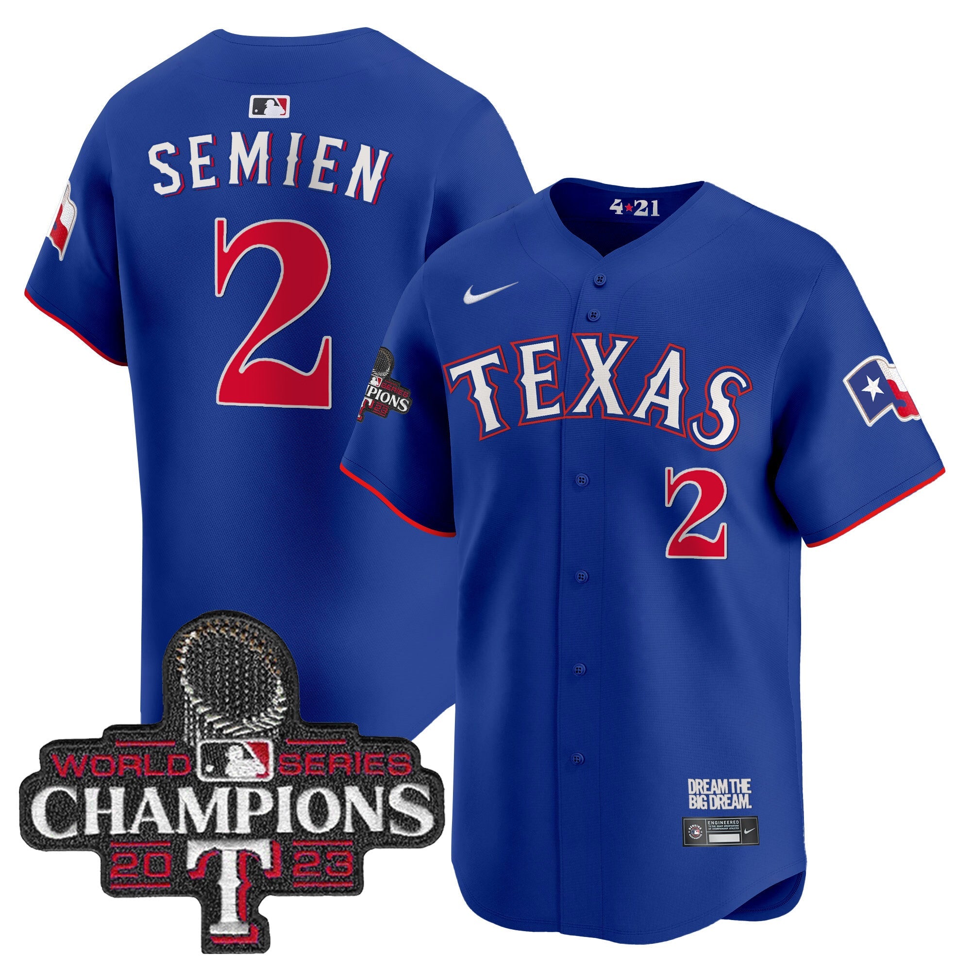 Men’s Texas 2023 World Series Champions City Connect Vapor Premier Limited Jersey