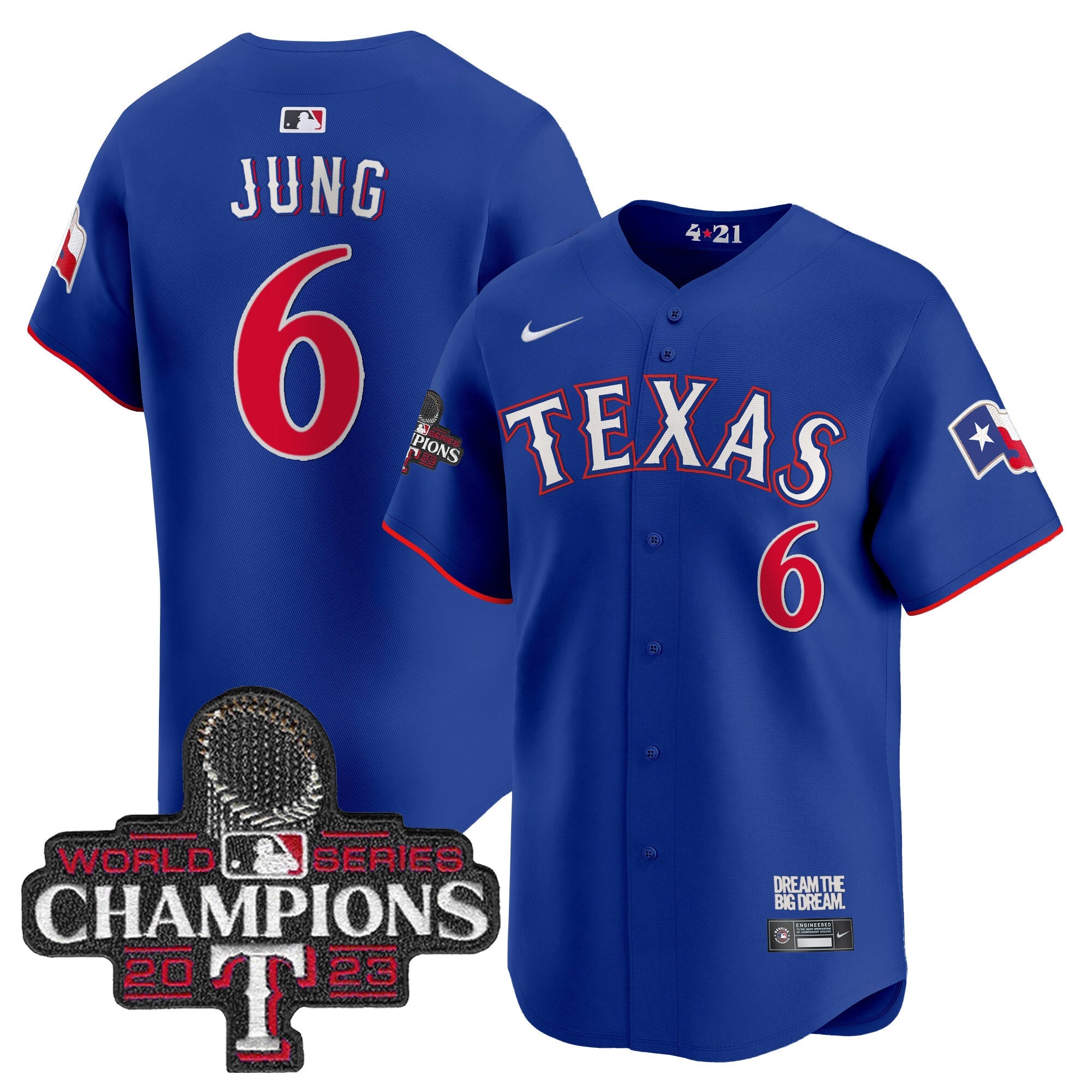 Men’s Texas 2023 World Series Champions City Connect Vapor Premier Limited Jersey