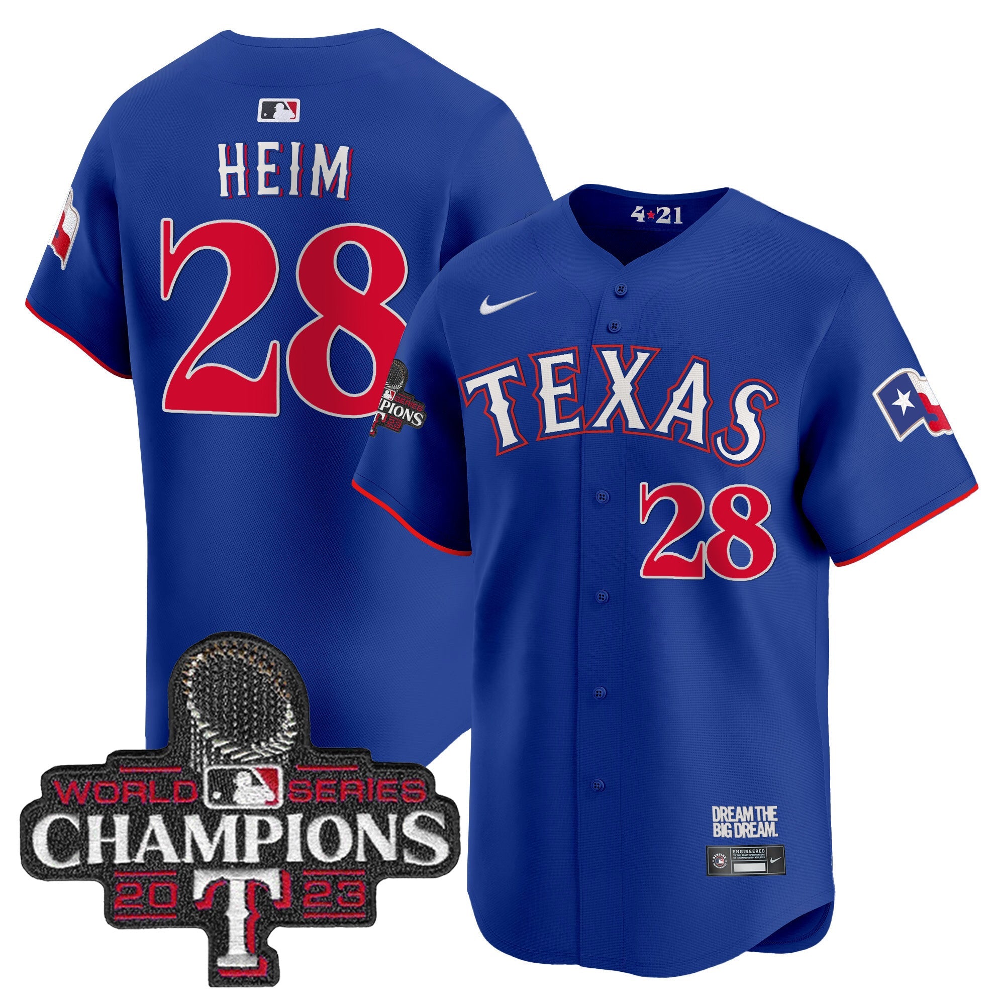 Men’s Texas 2023 World Series Champions City Connect Vapor Premier Limited Jersey
