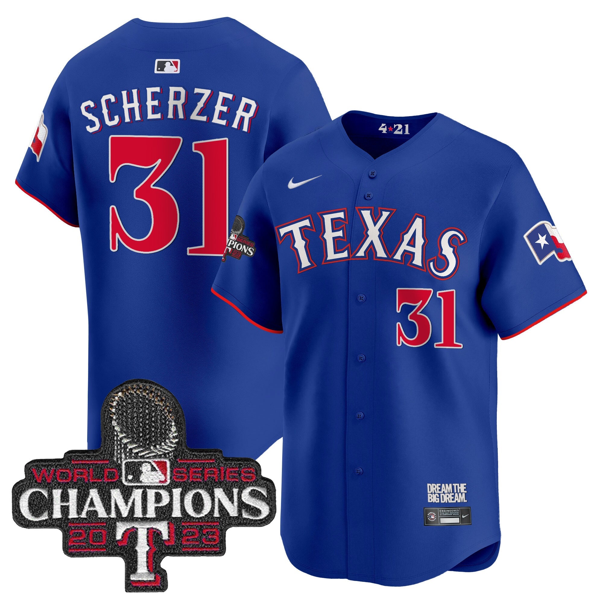 Men’s Texas 2023 World Series Champions City Connect Vapor Premier Limited Jersey