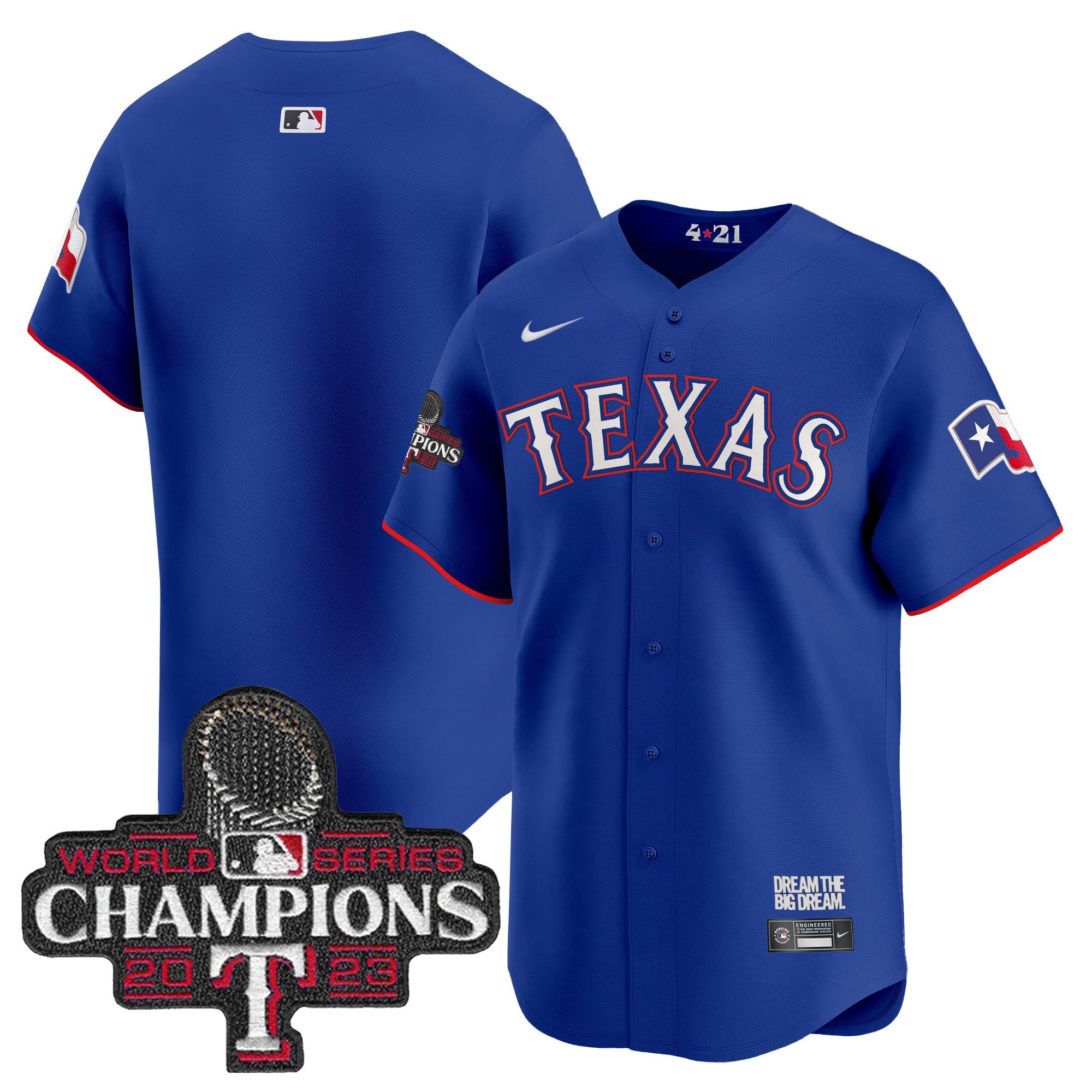 Men’s Texas 2023 World Series Champions City Connect Vapor Premier Limited Jersey