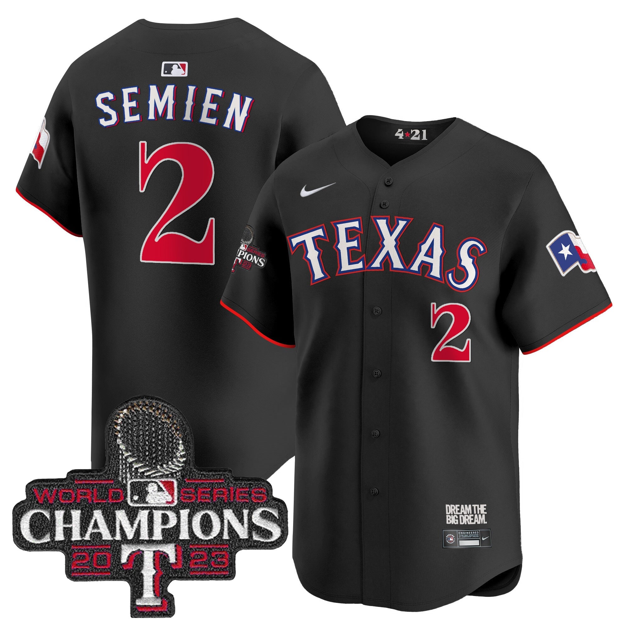 Men’s Texas 2023 World Series Champions City Connect Vapor Premier Limited Jersey
