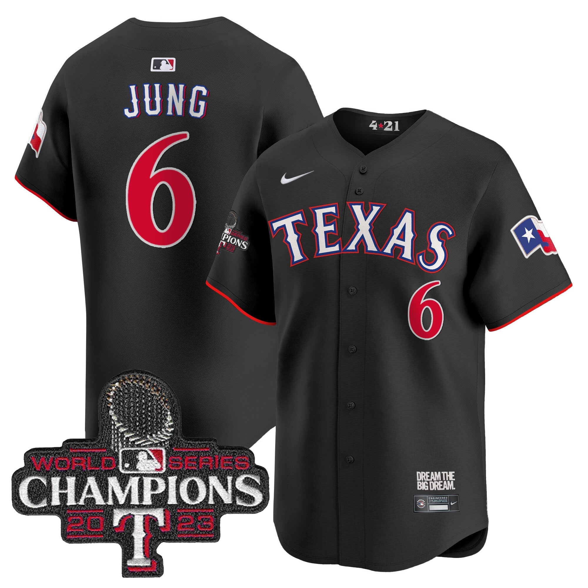 Men’s Texas 2023 World Series Champions City Connect Vapor Premier Limited Jersey