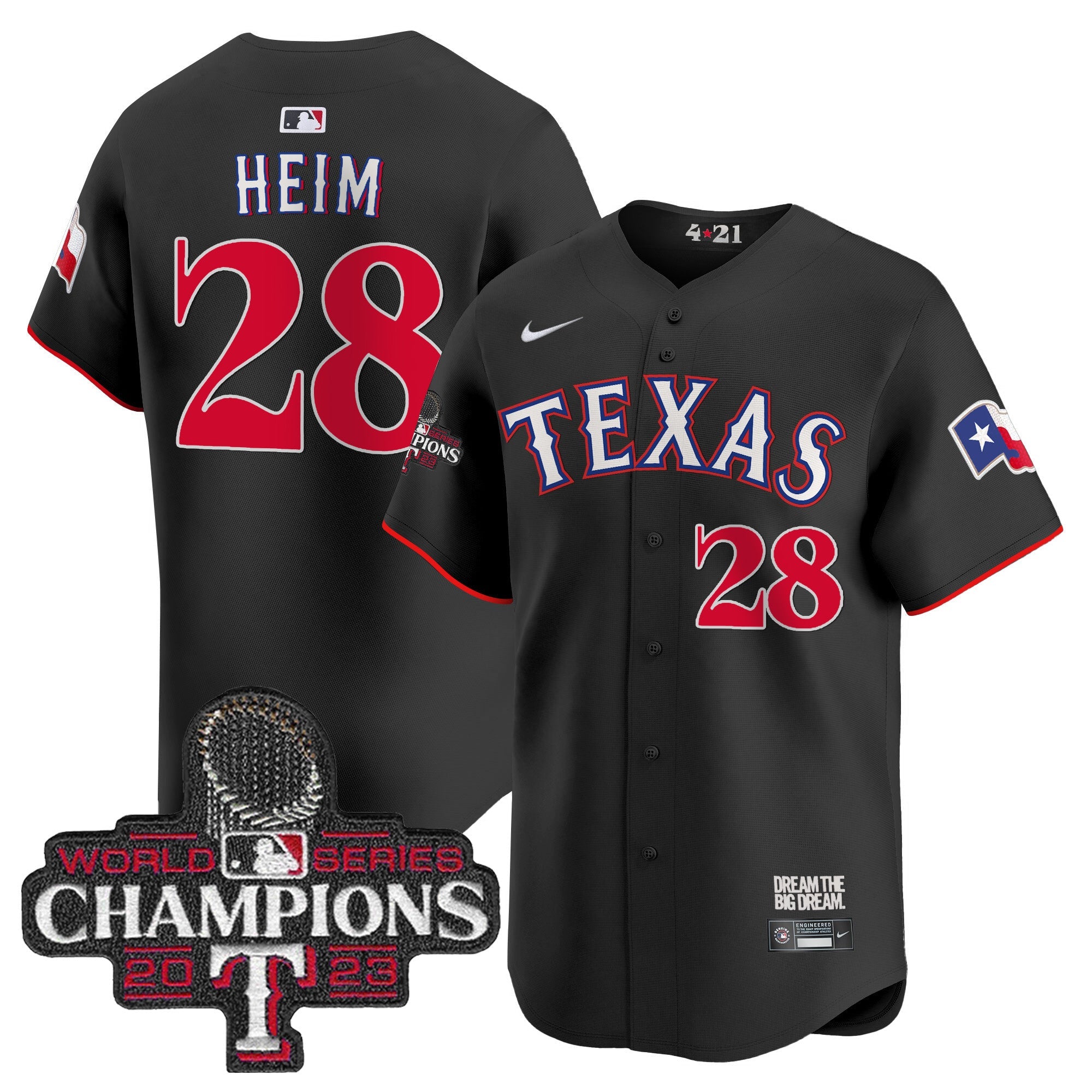 Men’s Texas 2023 World Series Champions City Connect Vapor Premier Limited Jersey