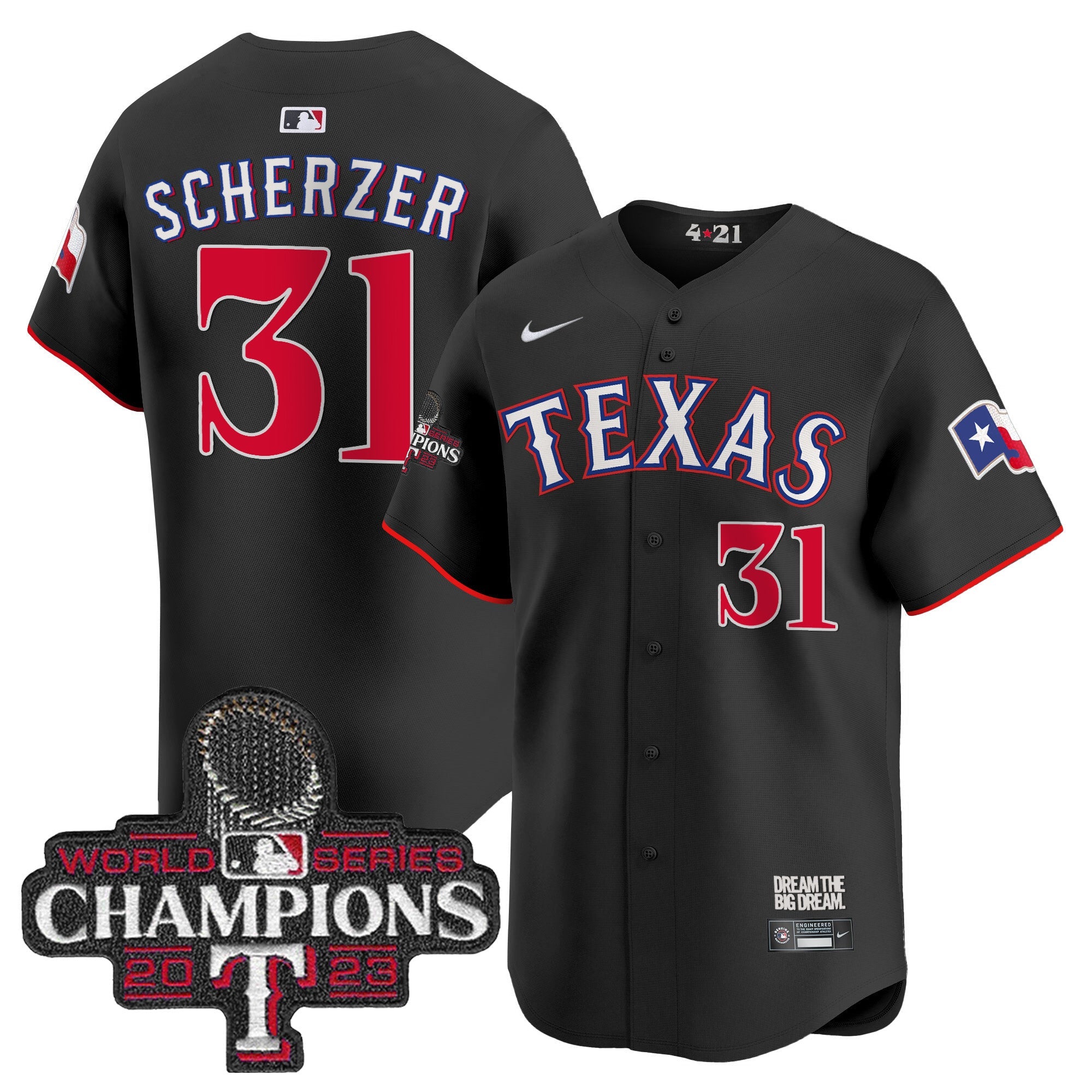 Men’s Texas 2023 World Series Champions City Connect Vapor Premier Limited Jersey