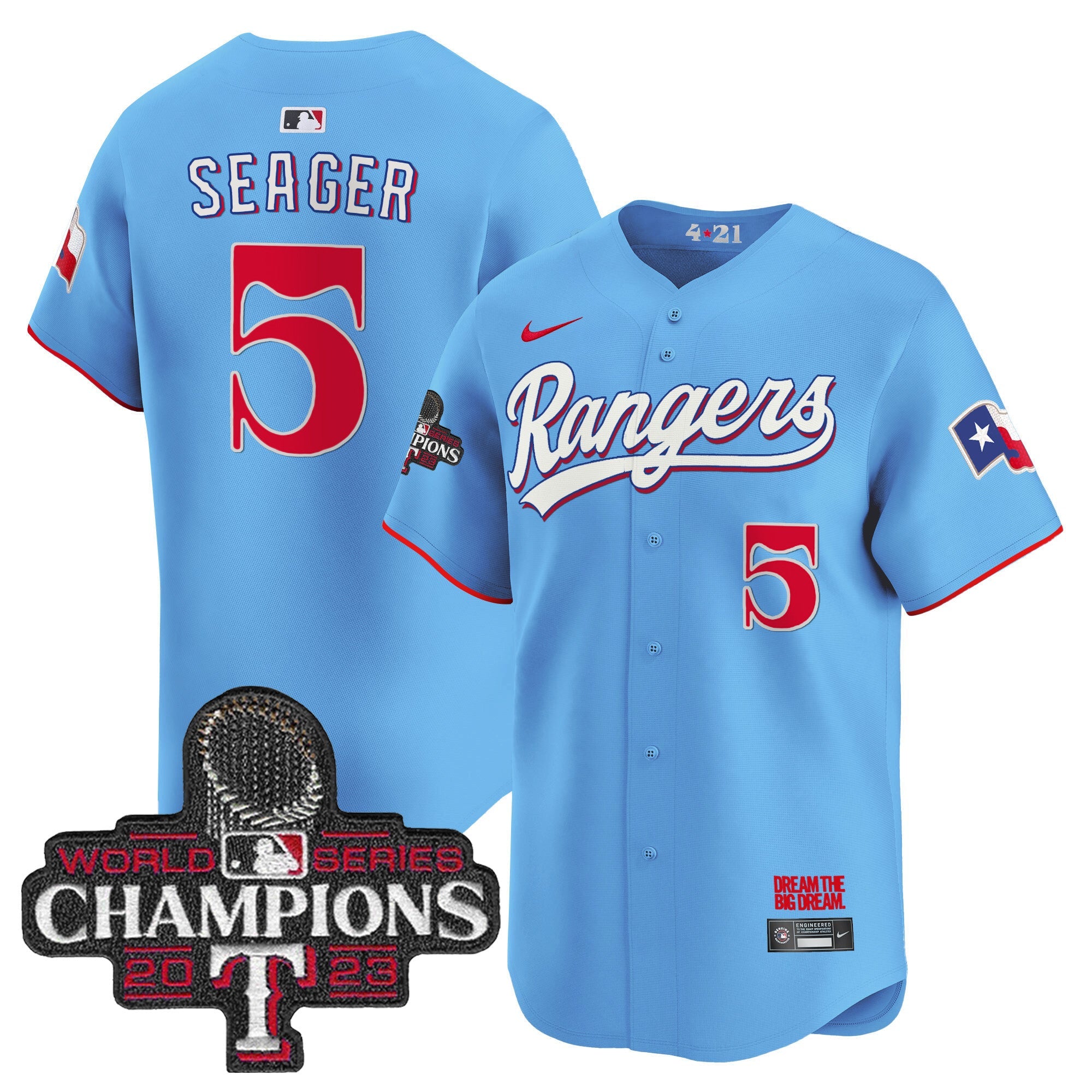 Men’s Texas 2023 World Series Champions City Connect Vapor Premier Limited Jersey