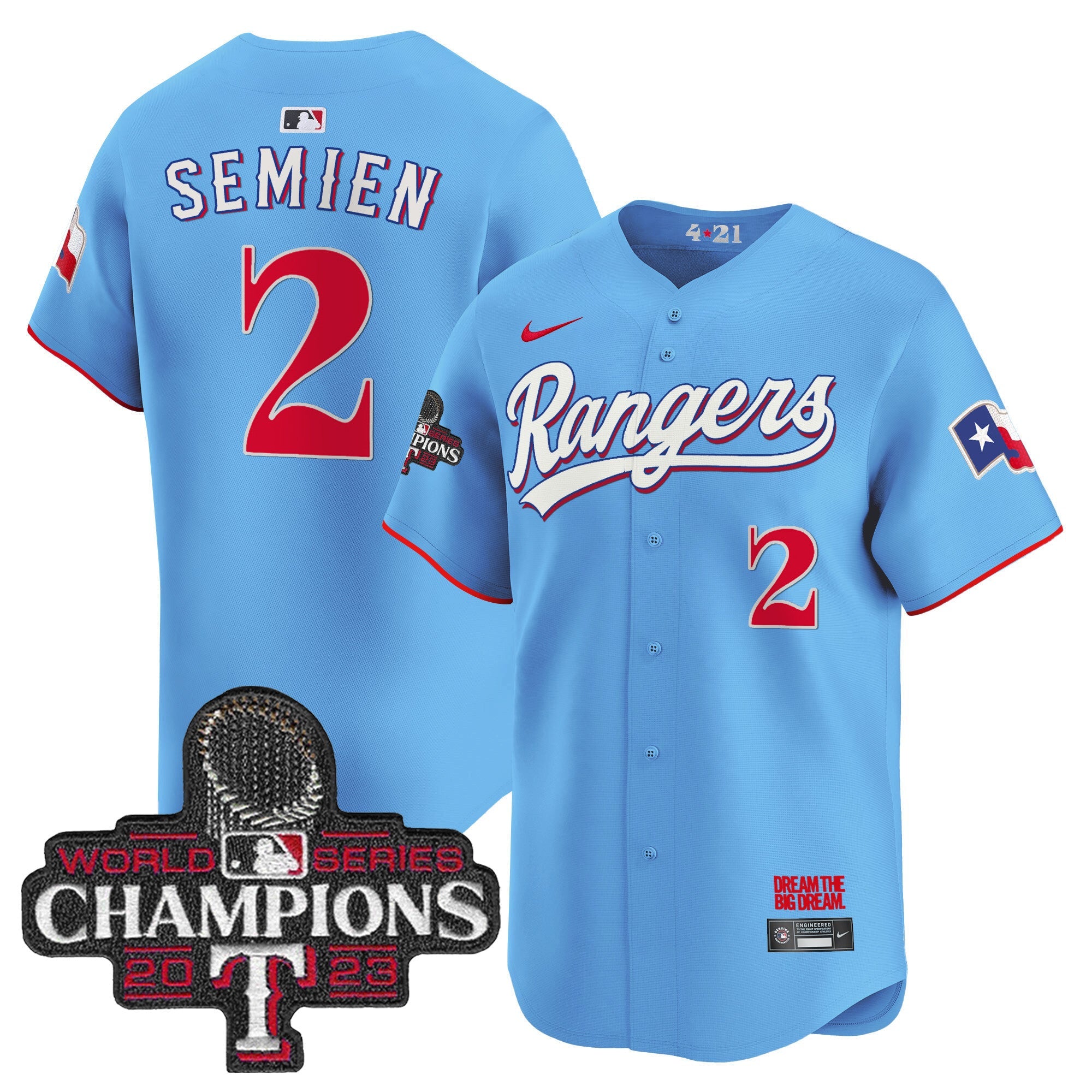 Men’s Texas 2023 World Series Champions City Connect Vapor Premier Limited Jersey