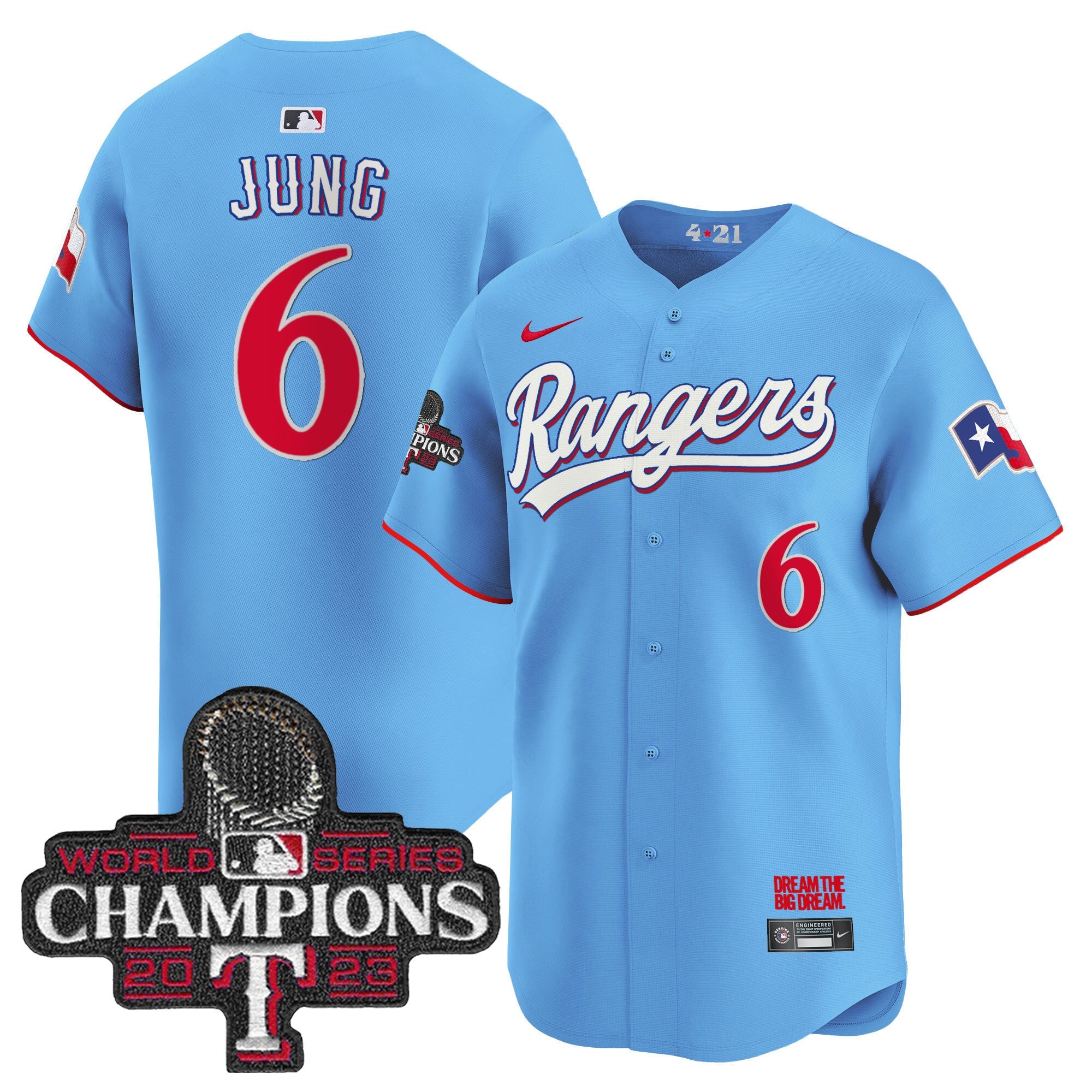 Men’s Texas 2023 World Series Champions City Connect Vapor Premier Limited Jersey