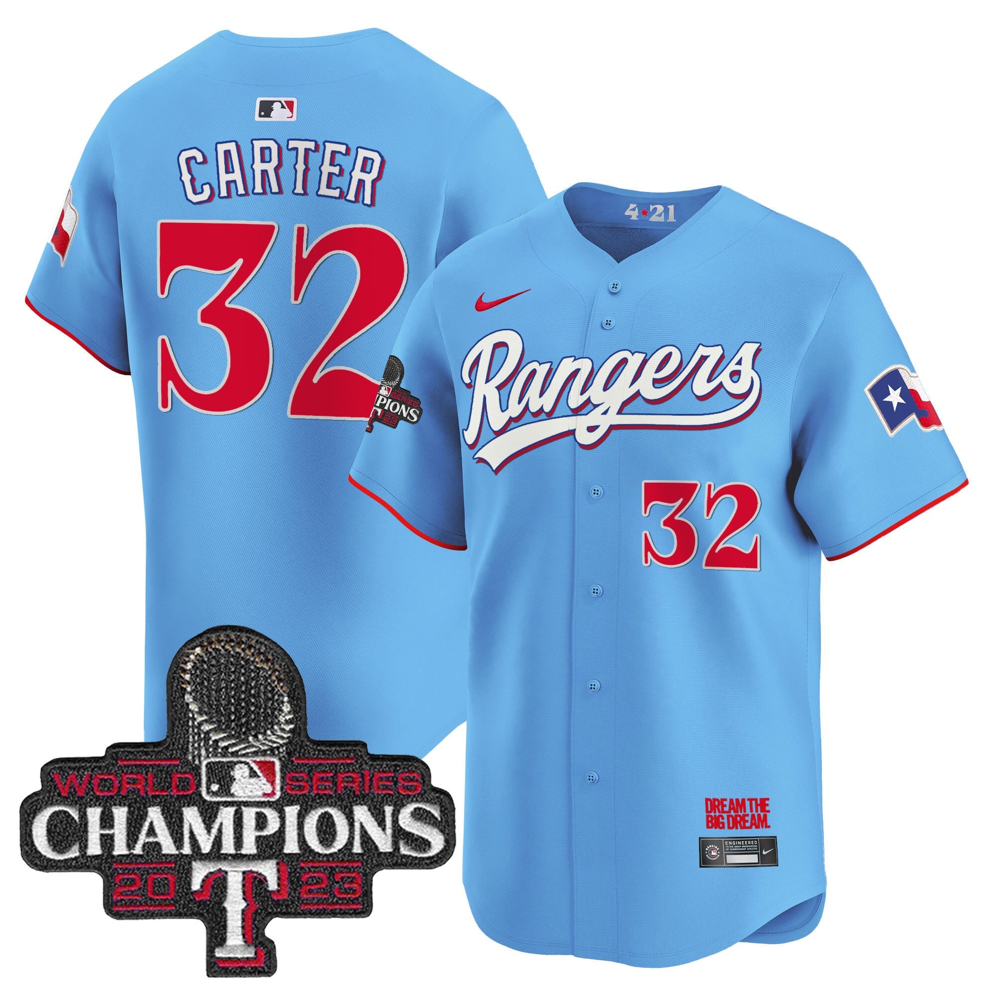 Men’s Texas 2023 World Series Champions City Connect Vapor Premier Limited Jersey