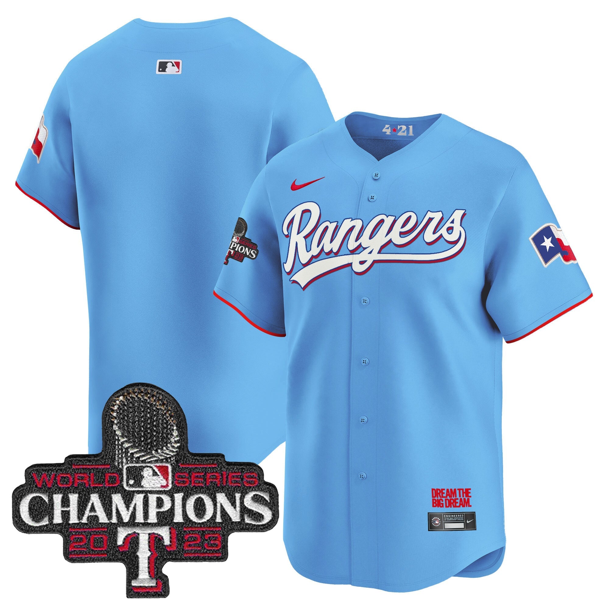 Men’s Texas 2023 World Series Champions City Connect Vapor Premier Limited Jersey