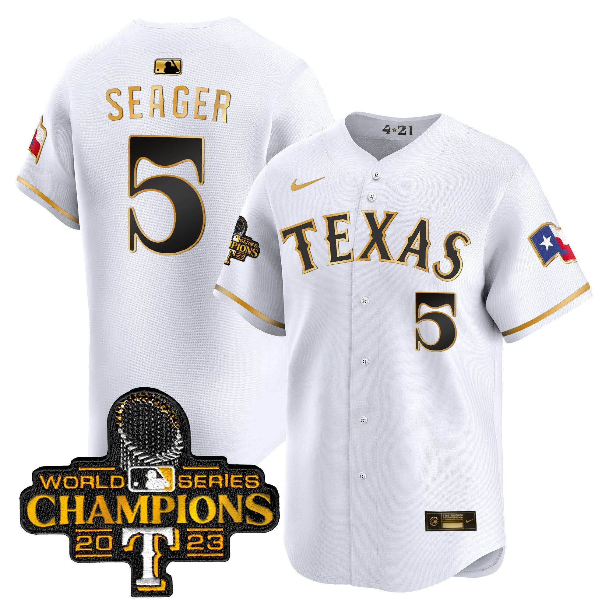 Men’s Texas 2023 World Series Champions City Connect Vapor Premier Limited Jersey