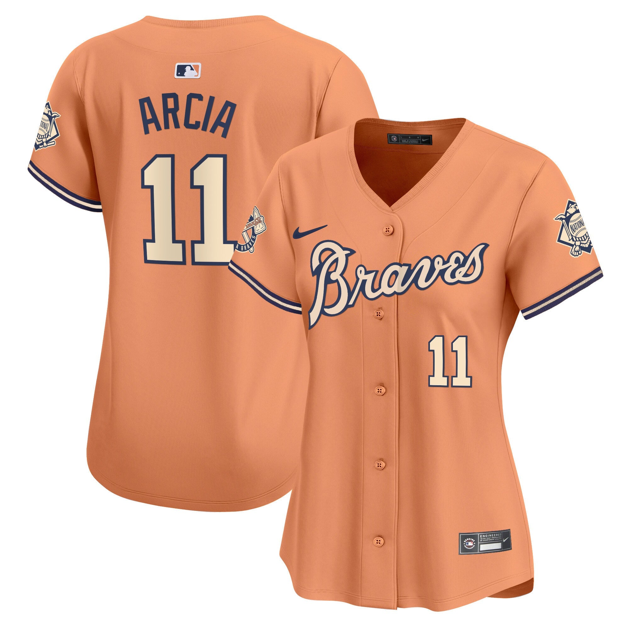 Women’s Atlanta Peaches n’ Cream Vapor Premier Limited Jersey