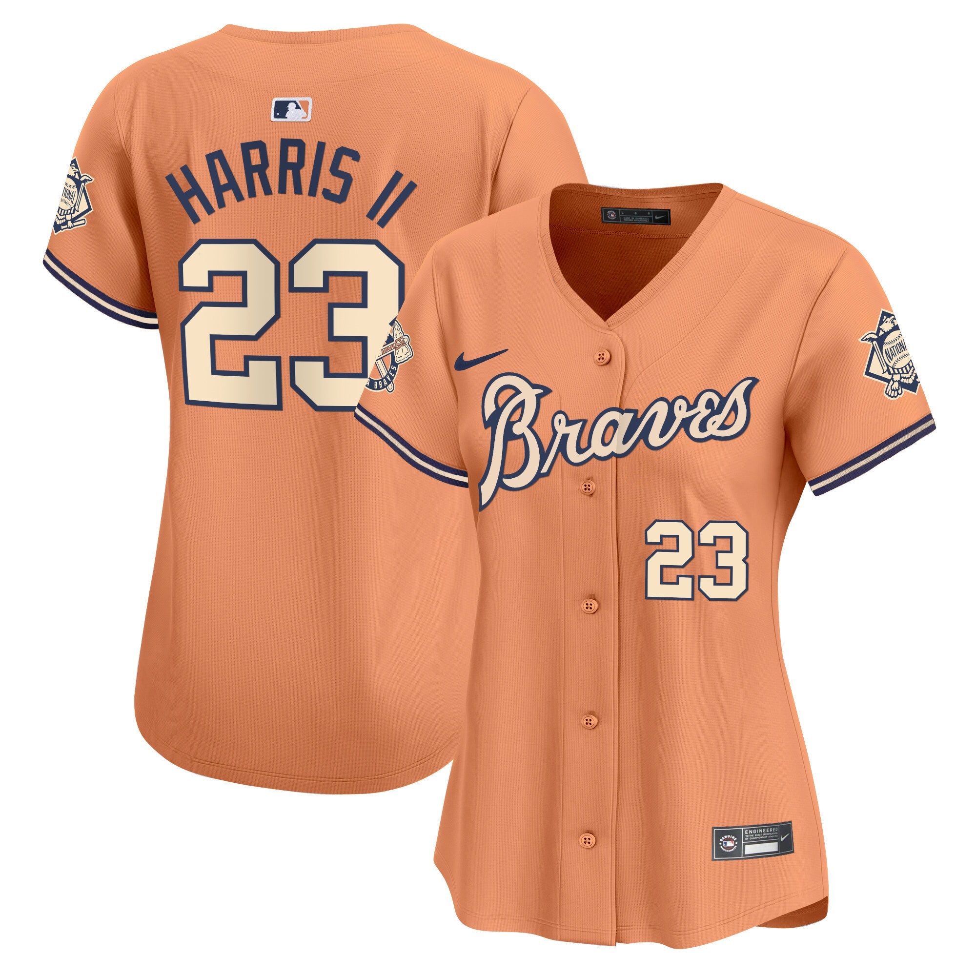 Women’s Atlanta Peaches n’ Cream Vapor Premier Limited Jersey
