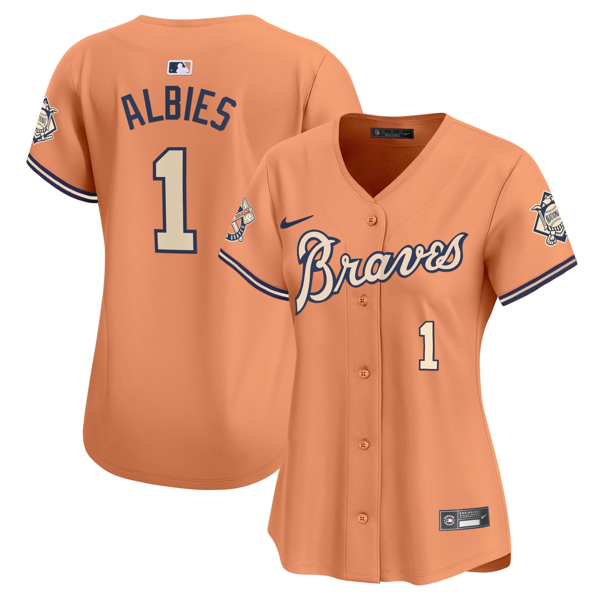 Women’s Atlanta Peaches n’ Cream Vapor Premier Limited Jersey