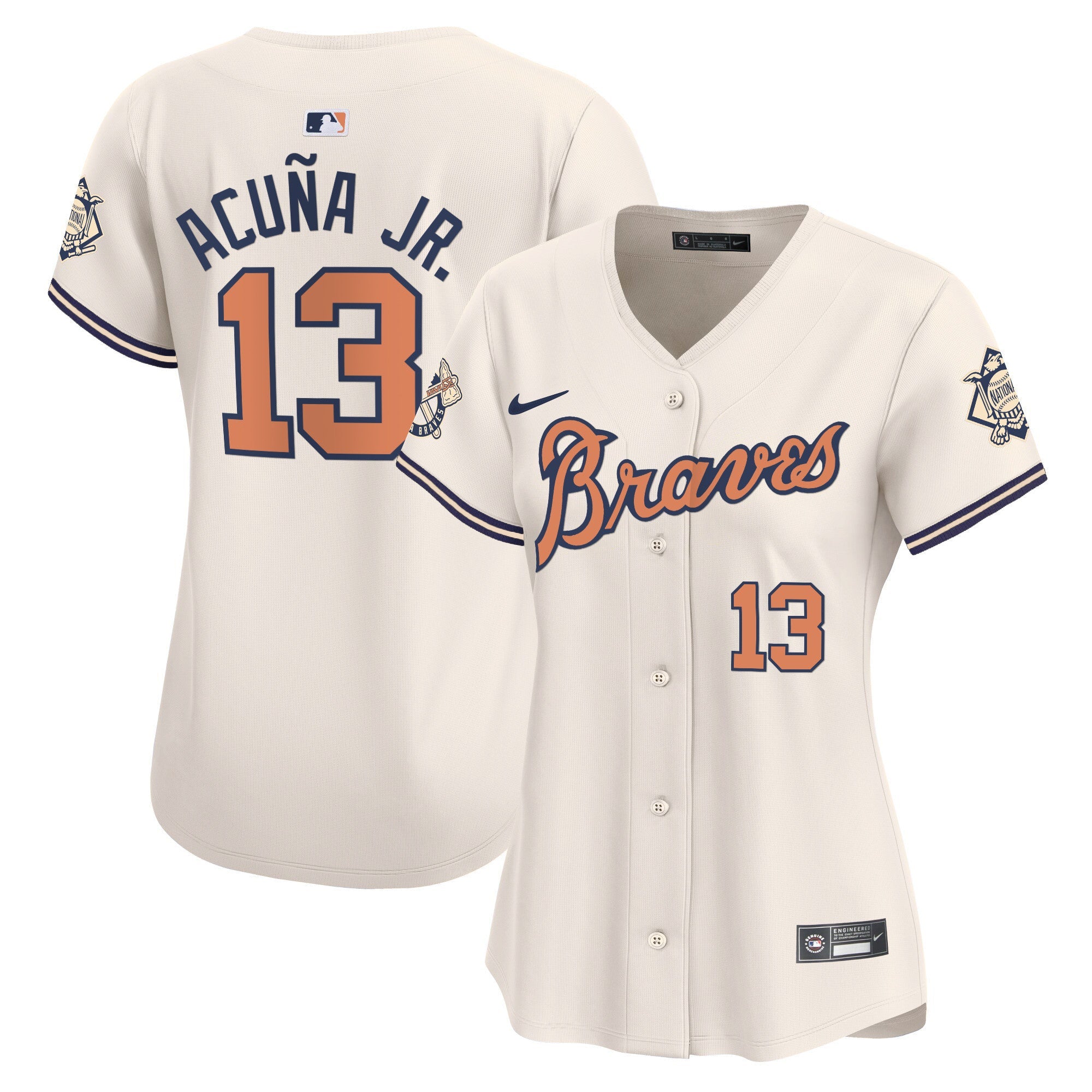 Women’s Atlanta Peaches n’ Cream Vapor Premier Limited Jersey