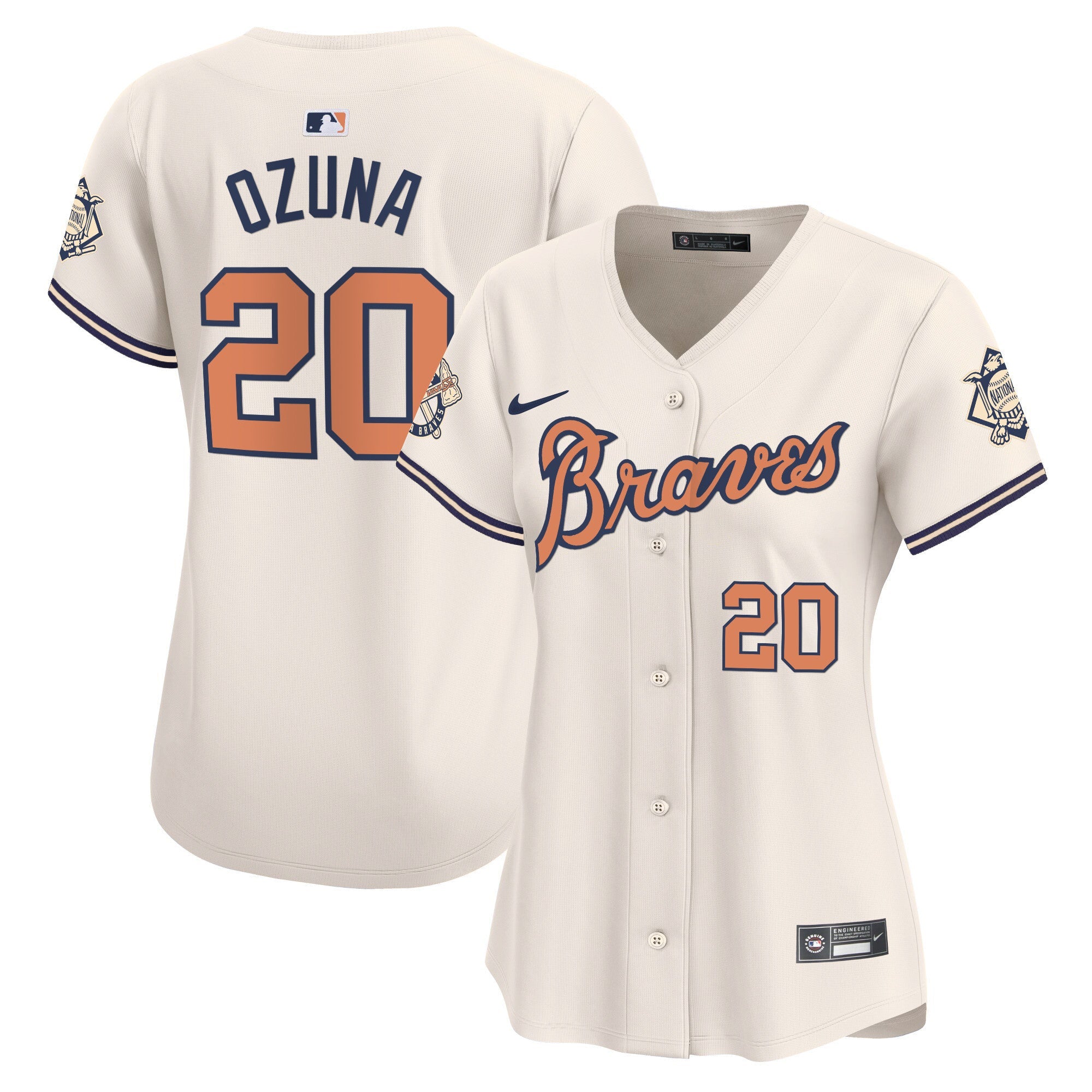 Women’s Atlanta Peaches n’ Cream Vapor Premier Limited Jersey