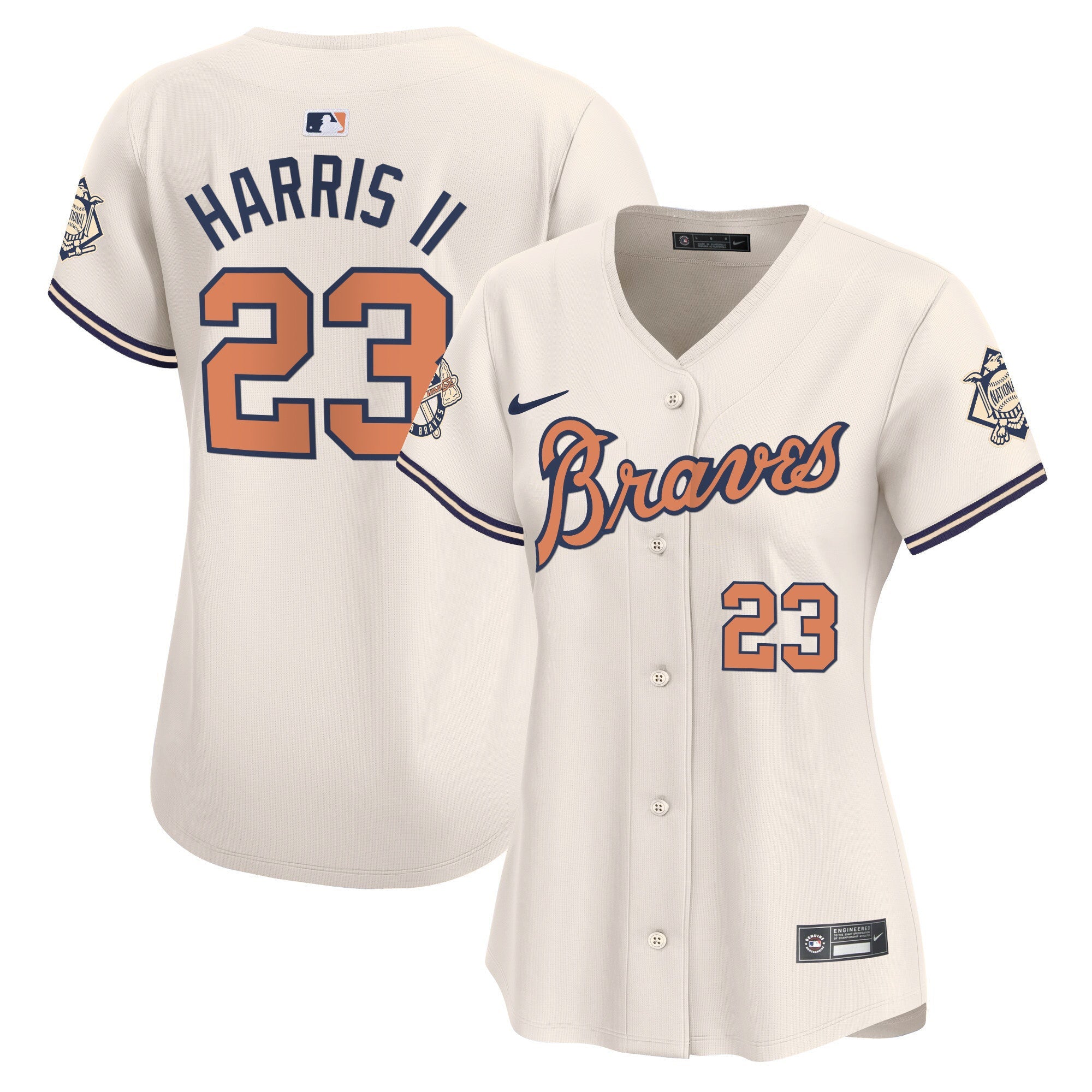 Women’s Atlanta Peaches n’ Cream Vapor Premier Limited Jersey