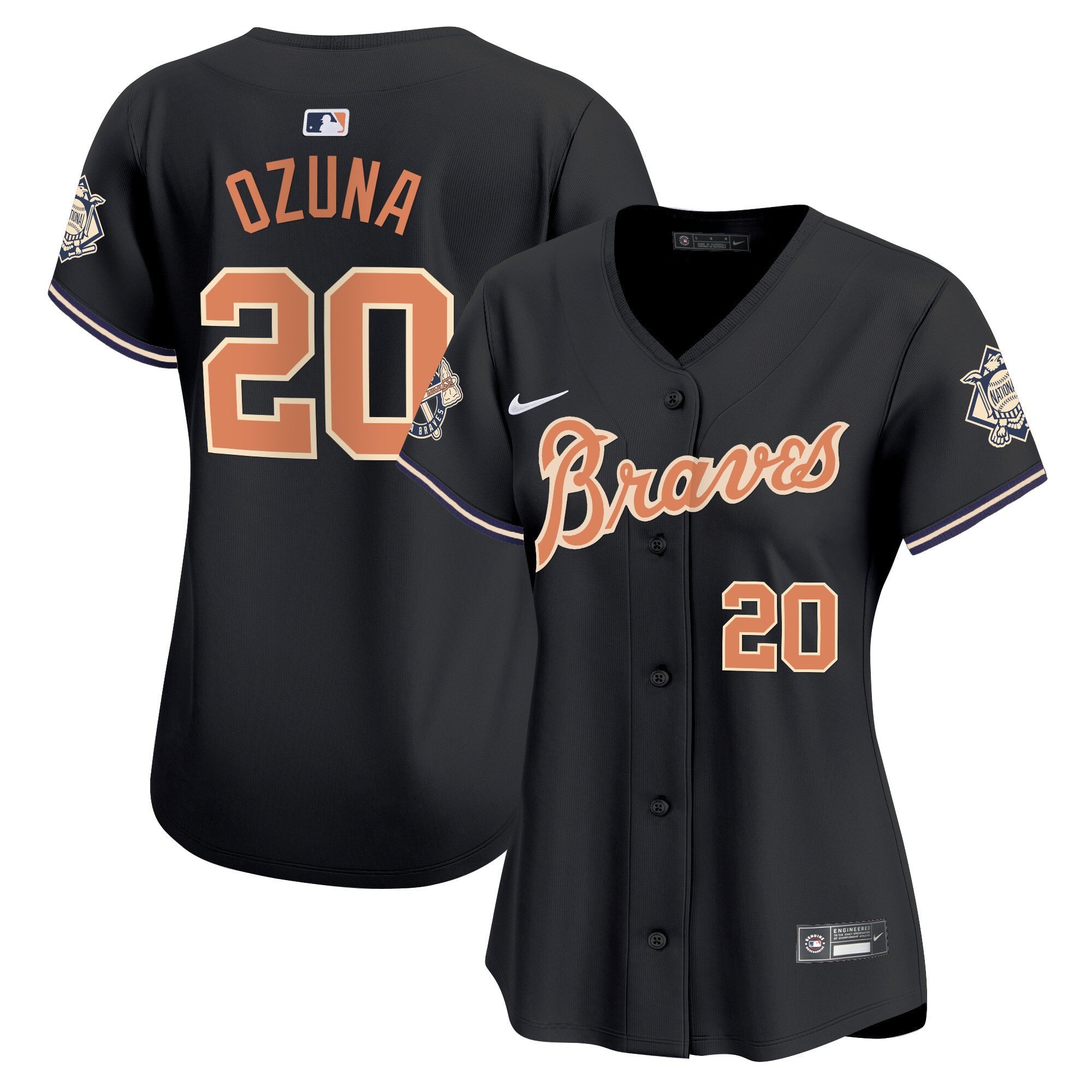 Women’s Atlanta Peaches n’ Cream Vapor Premier Limited Jersey
