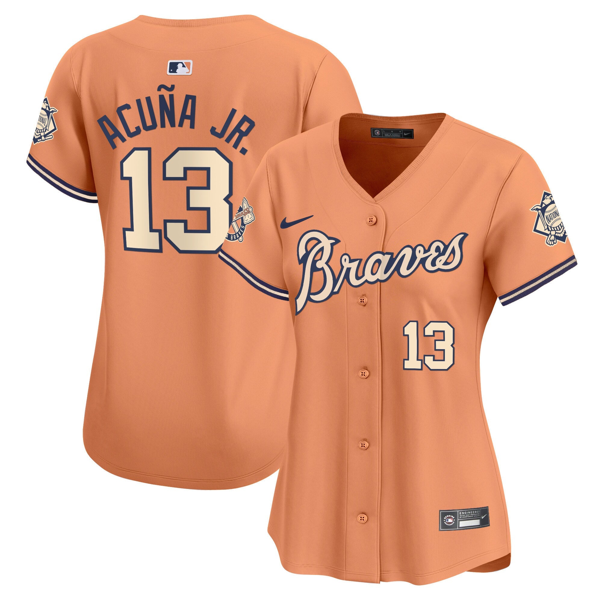 Women’s Atlanta Peaches n’ Cream Vapor Premier Limited Jersey