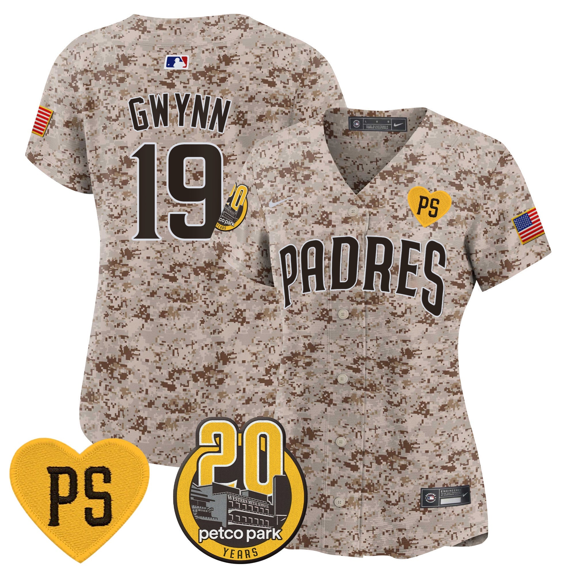 Women’s “For Peter” & Petco Park 20th Patch USMC Vapor Premier Limited Jersey