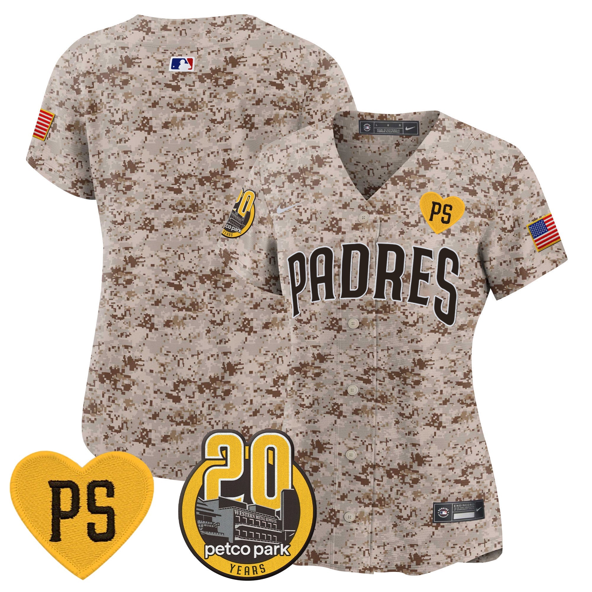Women’s “For Peter” & Petco Park 20th Patch USMC Vapor Premier Limited Jersey