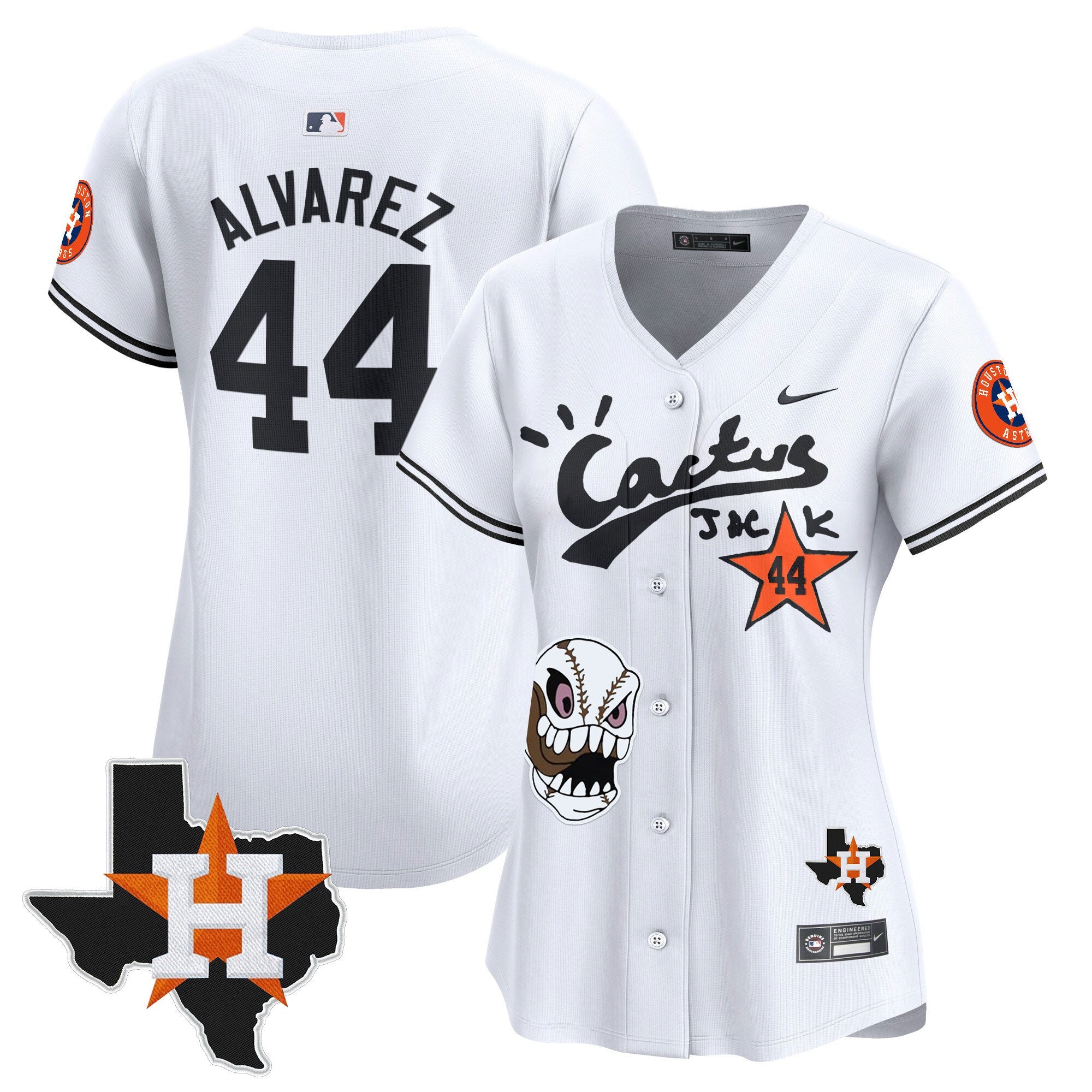 Women’s Houston Cactus Jack Patch Vapor Premier Limited Jersey